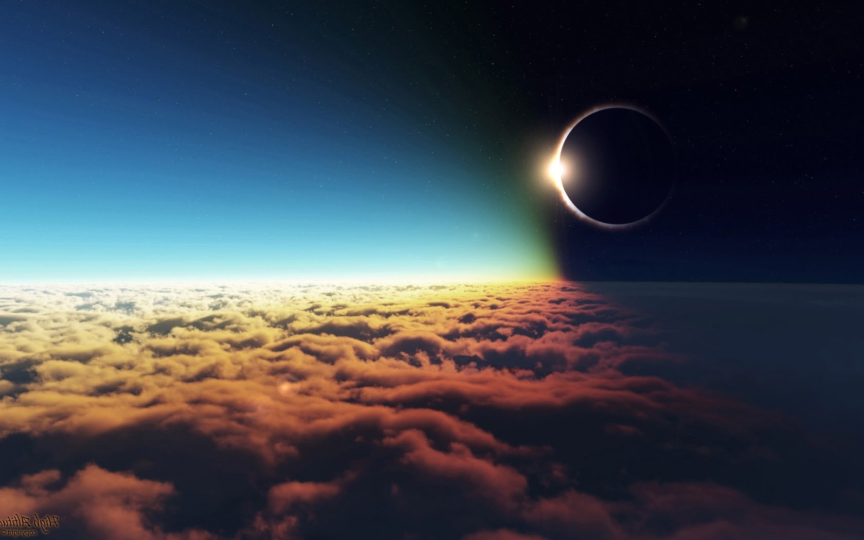 space, planet, clouds, HD Wallpaper