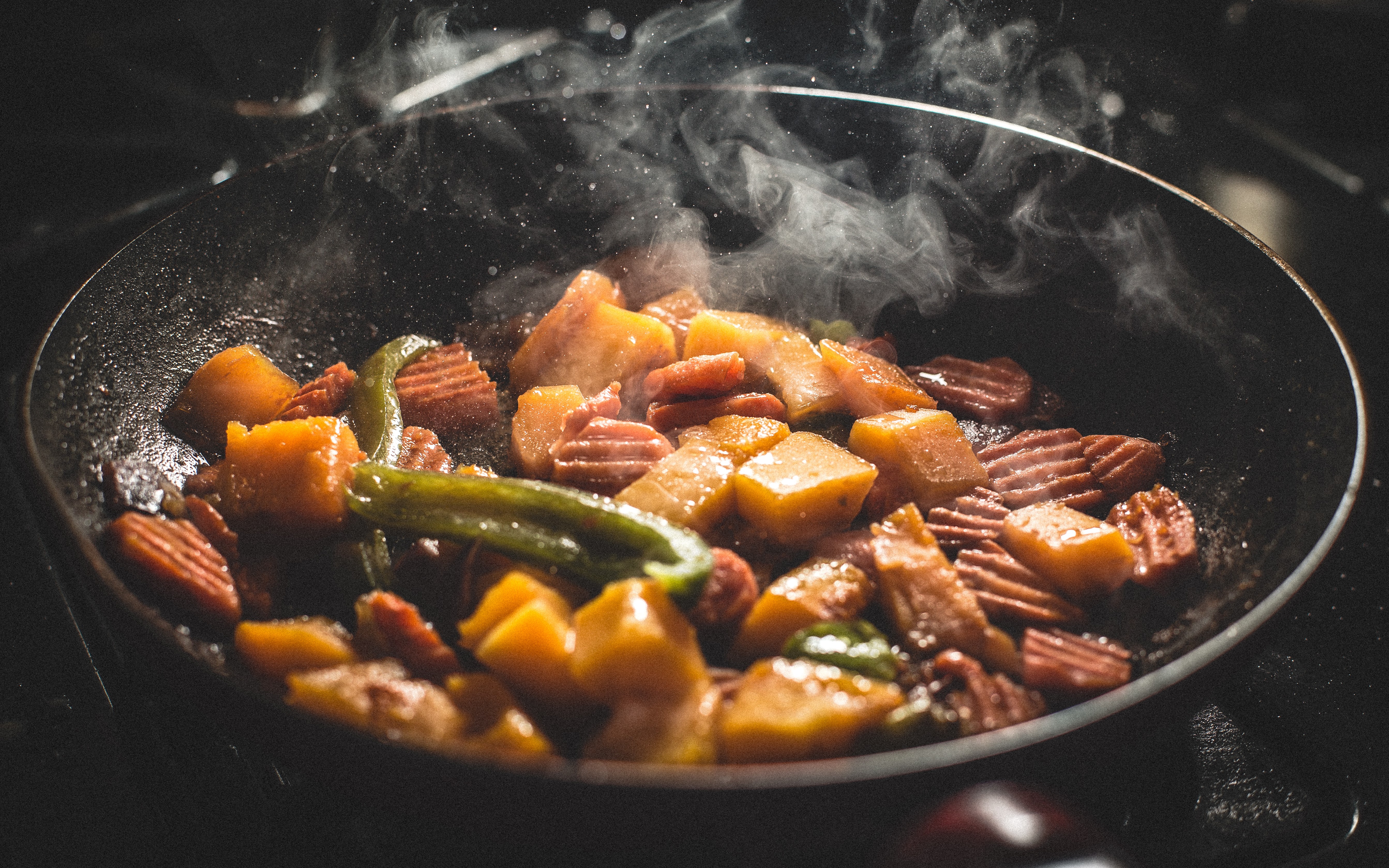 food, cook, vegetables, cooking, closeup, HD Wallpaper