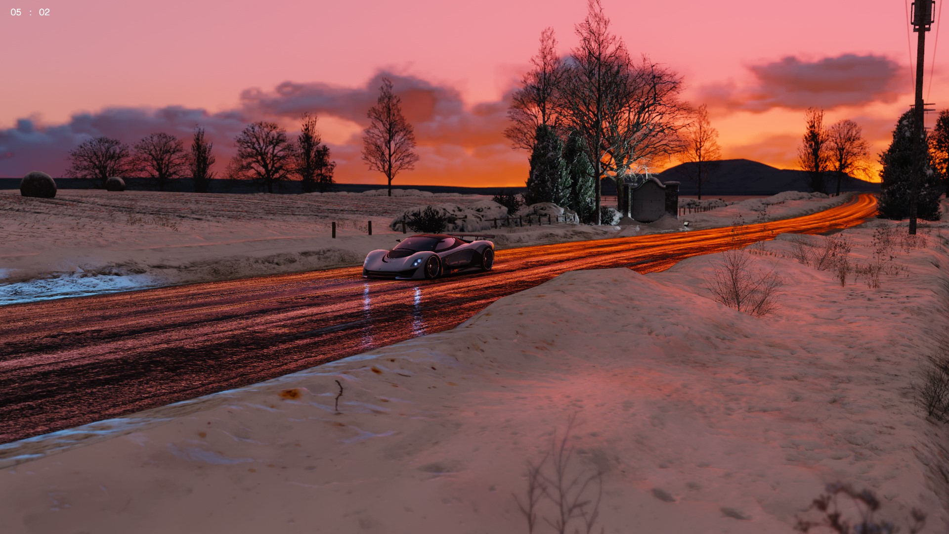 Grand Theft Auto V, Redux, snow, video games, HD Wallpaper