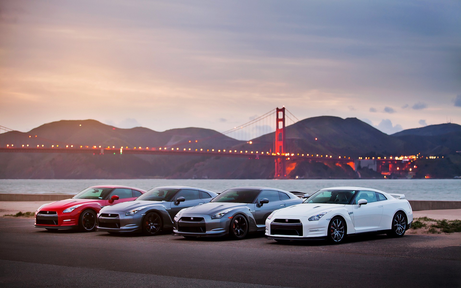 Nissan, Nissan GT-R R35, car, Golden Gate Bridge, Nissan GTR, HD Wallpaper