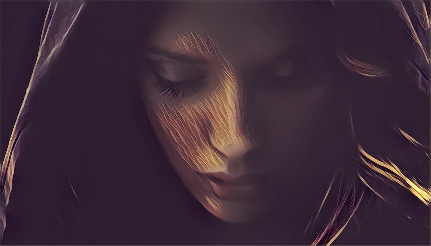 face, women, digital art, 500px, HD Wallpaper
