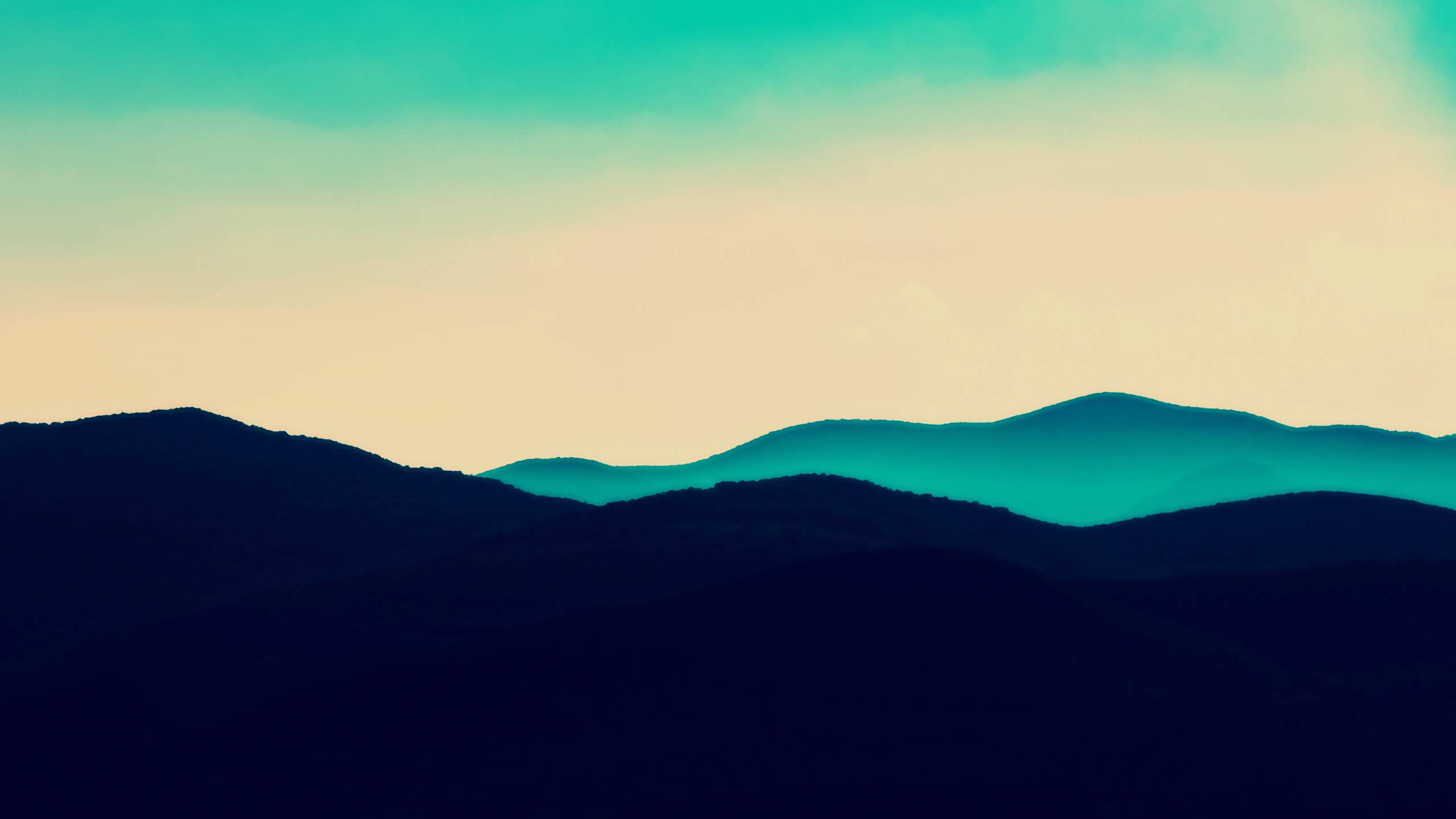 landscape, hills, mountains, bright, blue, Skye, clouds, turquoise, HD Wallpaper