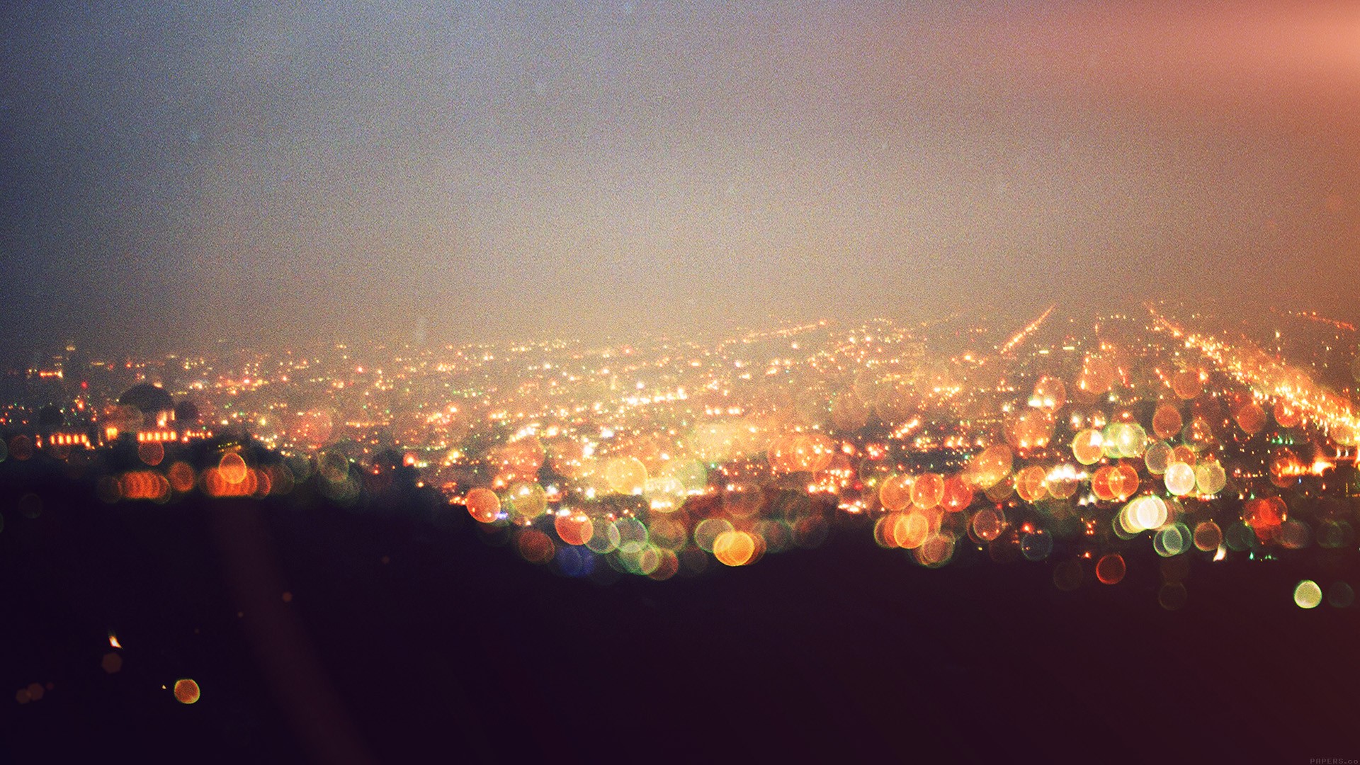 cityscape, city lights, bokeh, HD Wallpaper