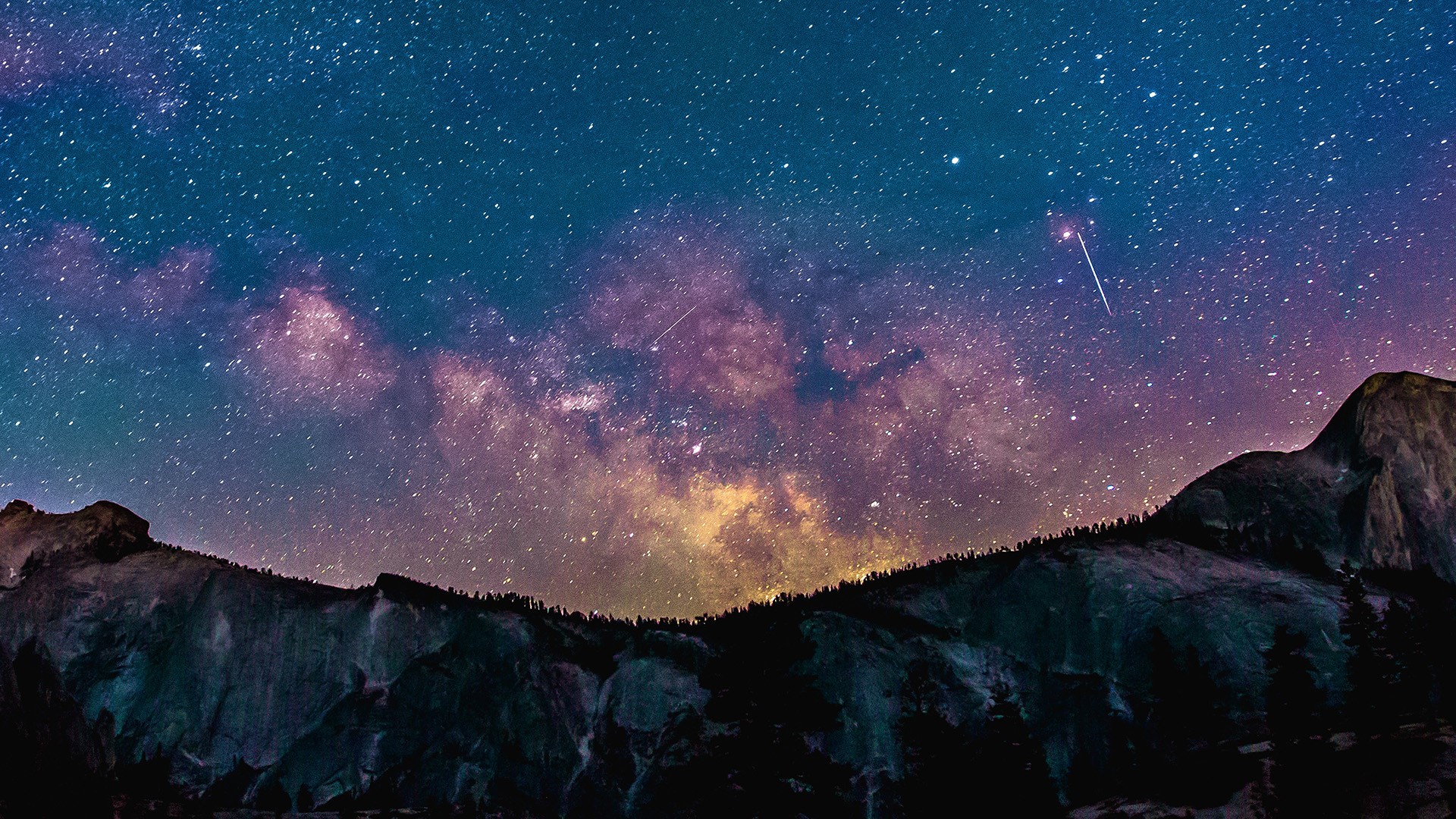 space, Milky Way, sky, stars, nature, night, space art, HD Wallpaper