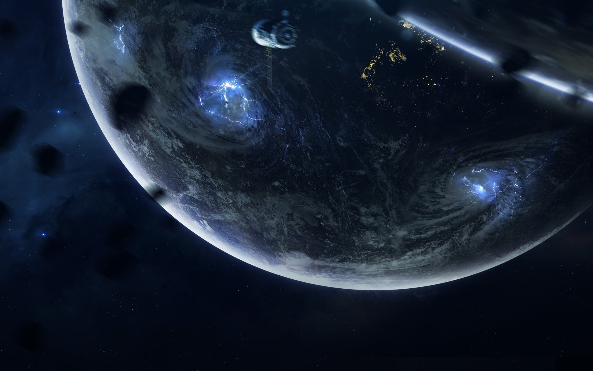 space art, space, planet, 500px, digital art, Vadim Sadovski, HD Wallpaper