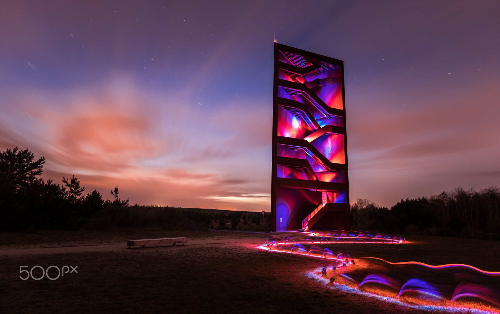 Germany, lights, architecture, 500px, Gunnar Heilmann, light graffiti, long exposure, HD Wallpaper