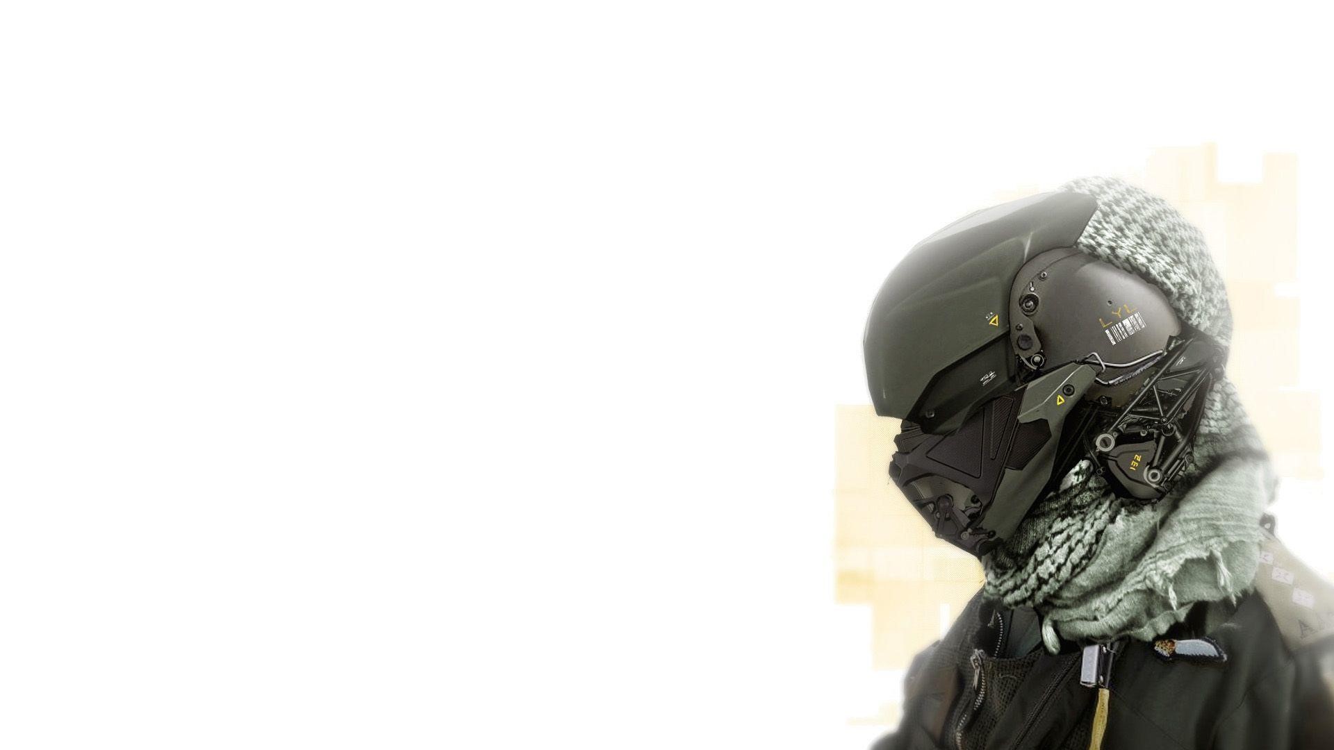 soldier, robot, futuristic, simple background, HD Wallpaper