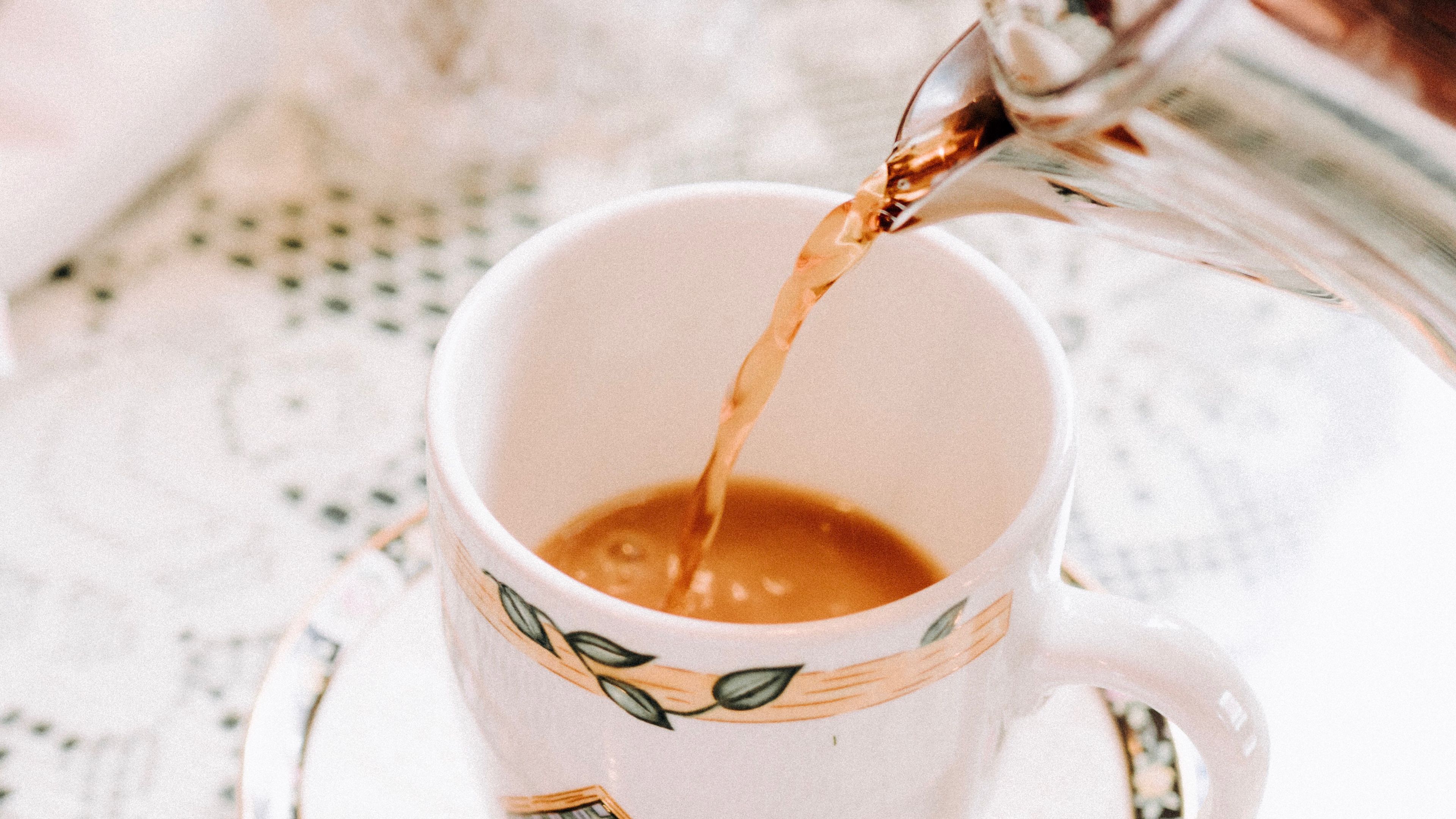 cup, tea, tea party, teapot, 4k, HD Wallpaper