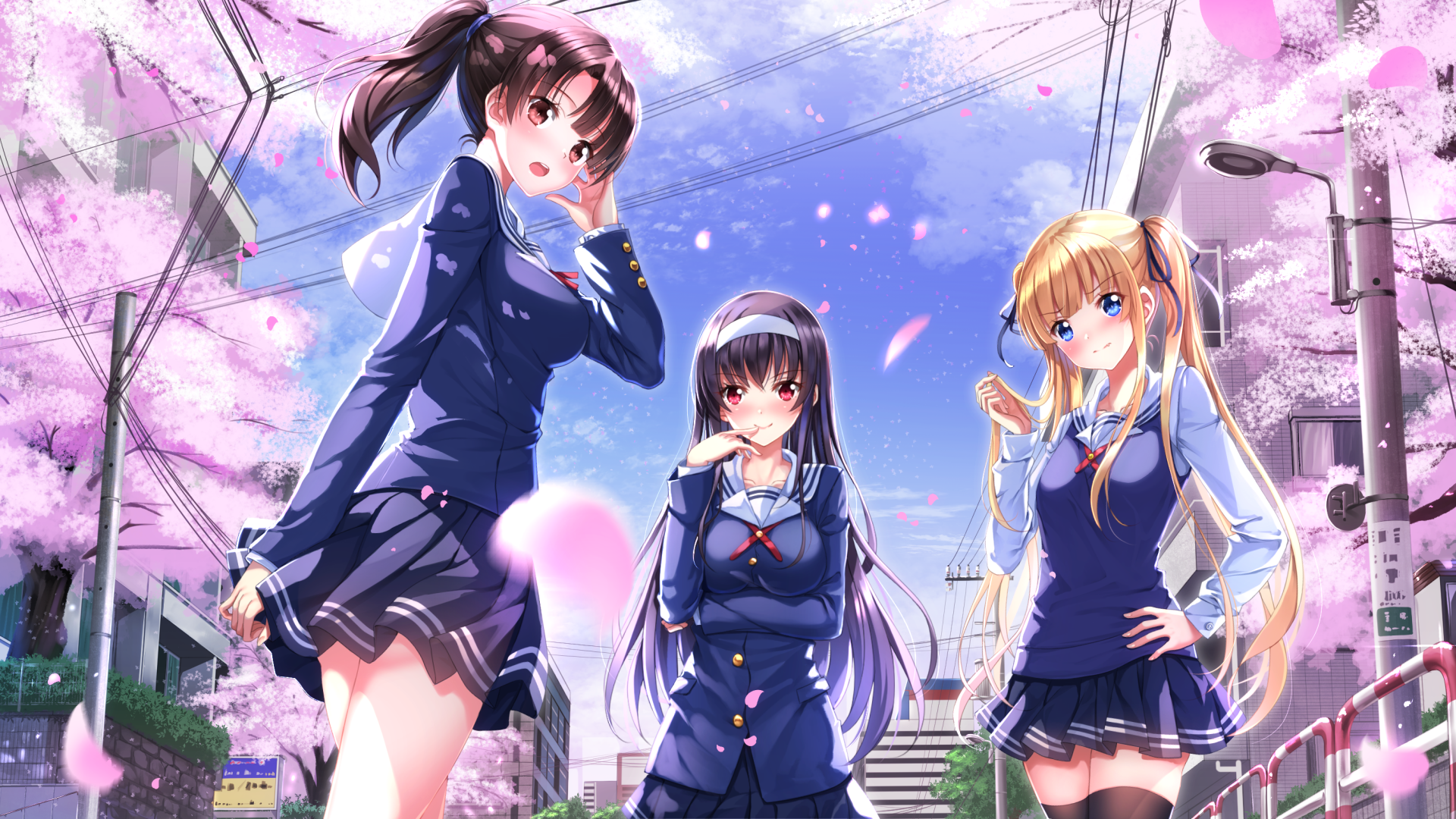Saenai Heroine no Sodatekata, anime girls, Sawamura Eriri Spencer, Katou Megumi, Kasumigaoka Utaha, HD Wallpaper