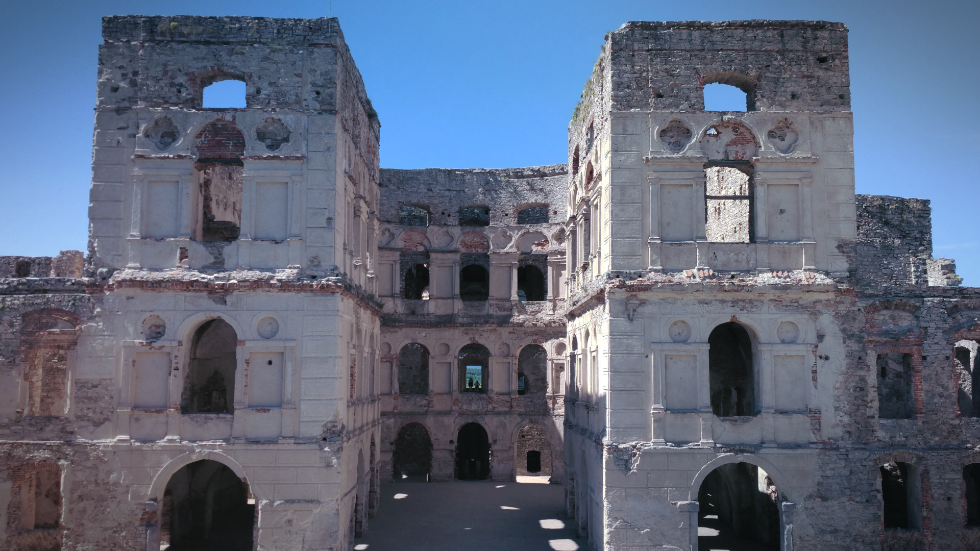 Poland, ruin, castle, bricks, HD Wallpaper