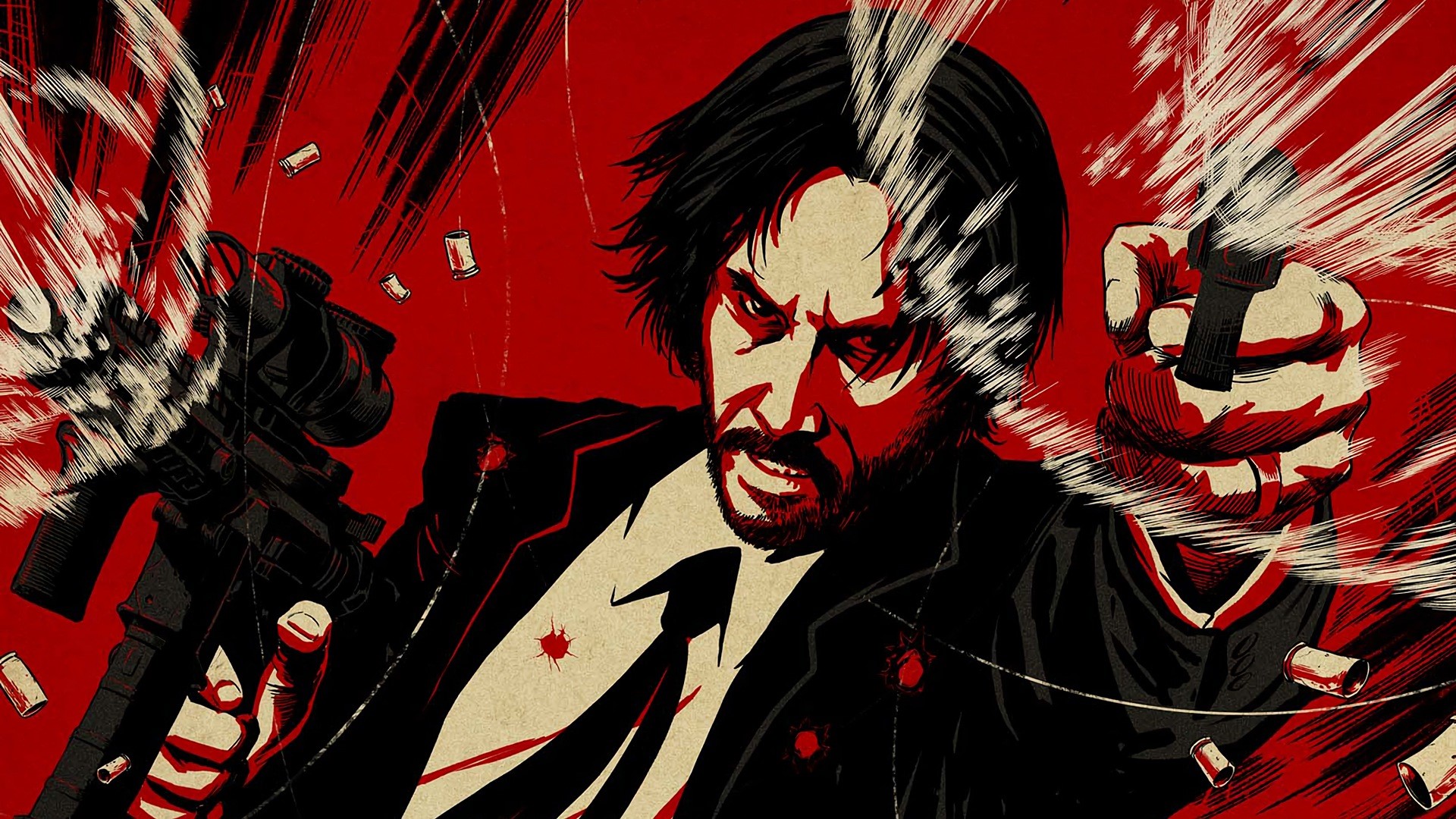 John Wick, John Wick Chapter 2, Keanu Reeves, movies, artwork, HD Wallpaper