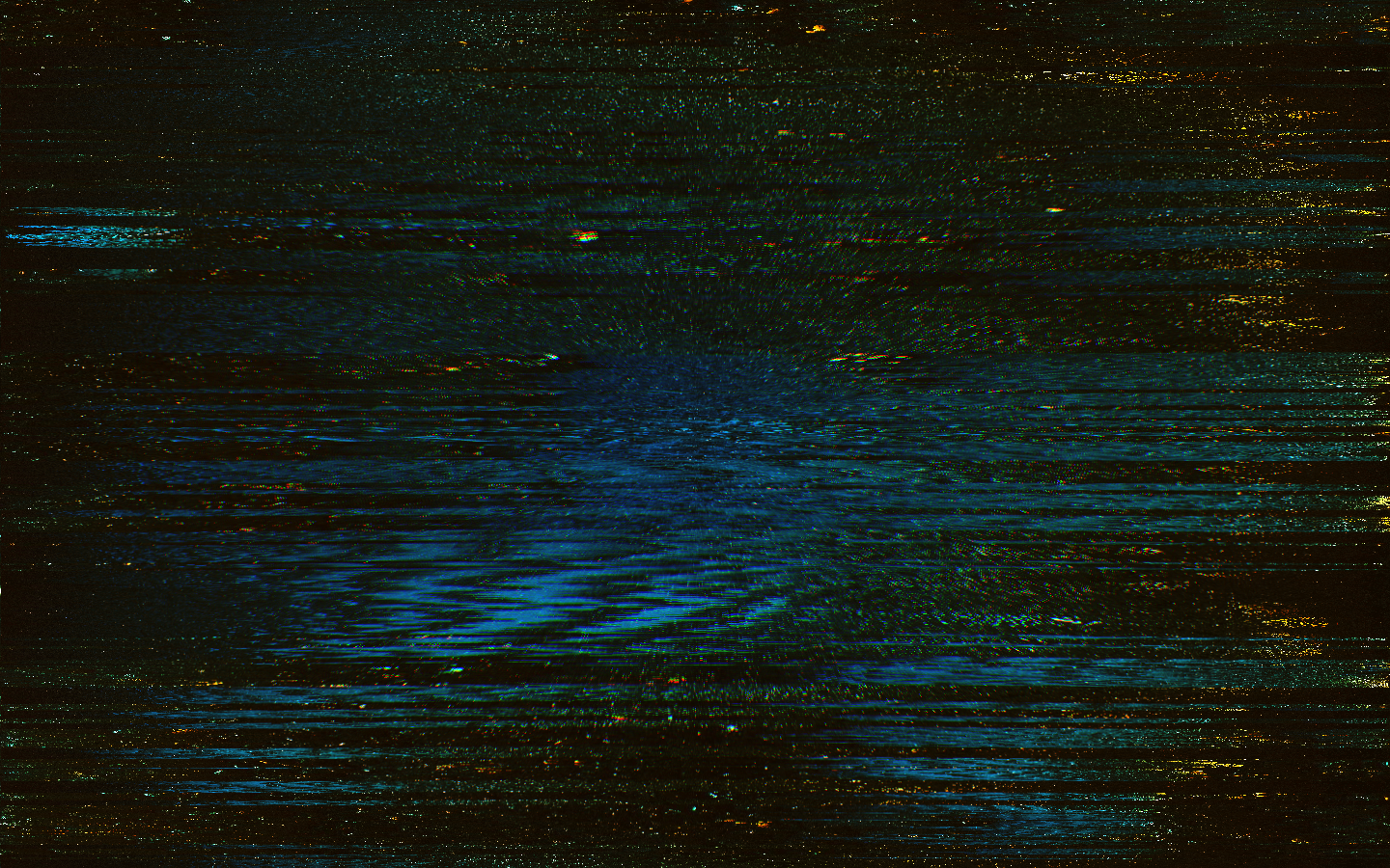glitch art, abstract, digital art, blue, HD Wallpaper