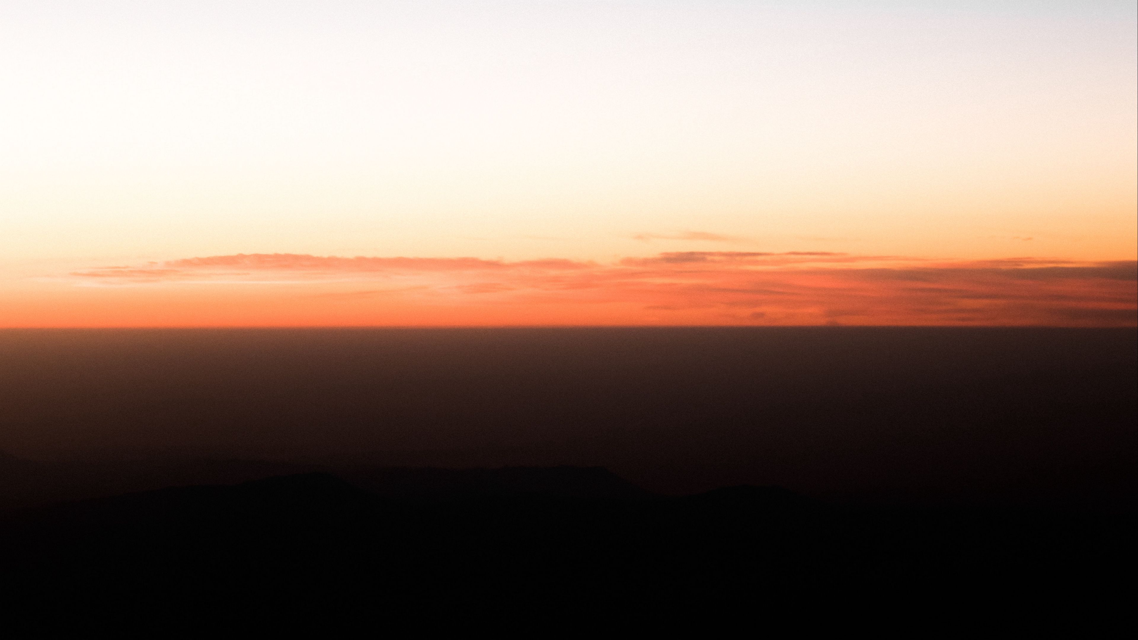 landscape, twilight, horizon, evening, sky, 4k, HD Wallpaper