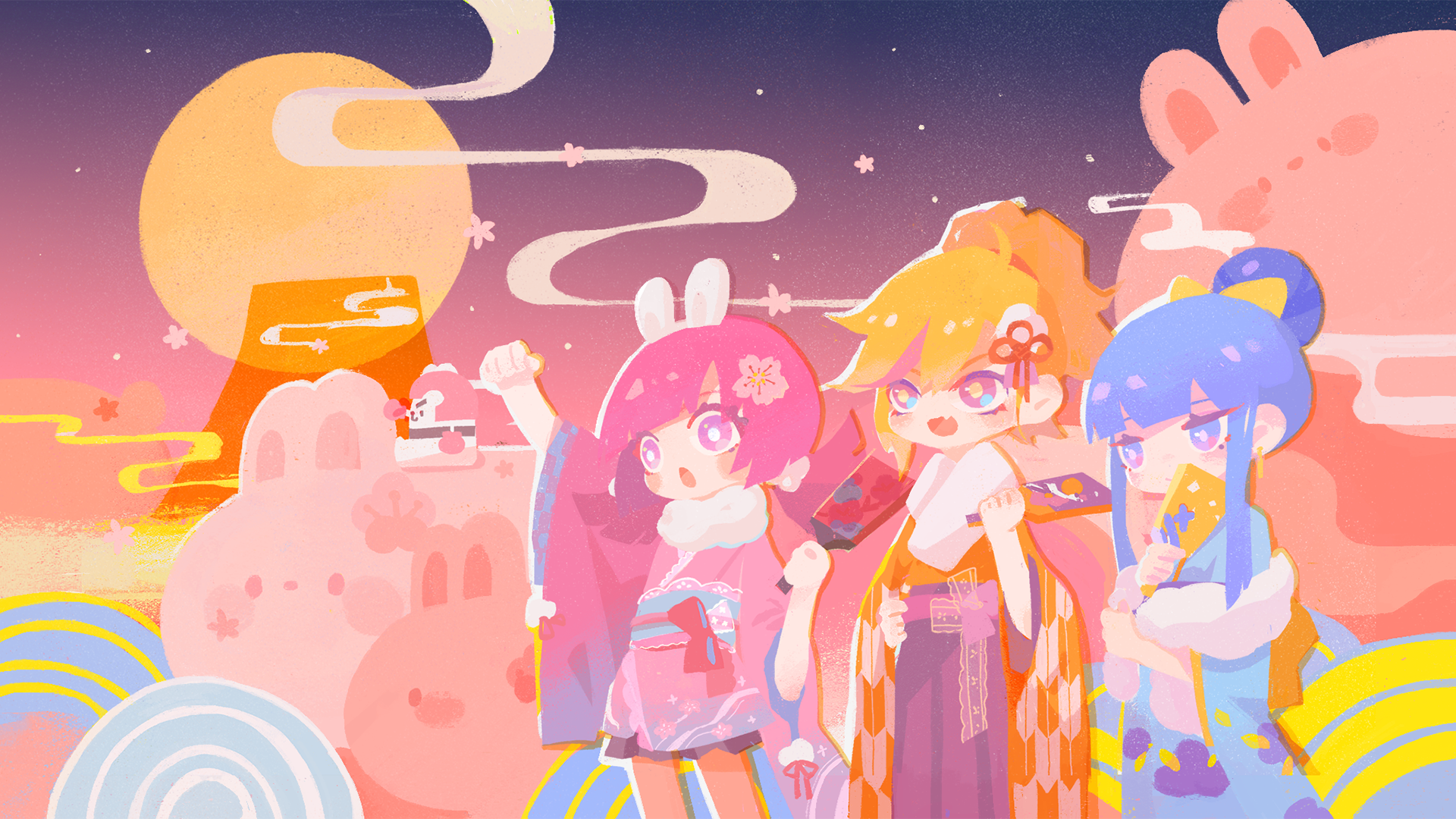 MuseDash, Game CG, anime girls, colorful, anime, HD Wallpaper