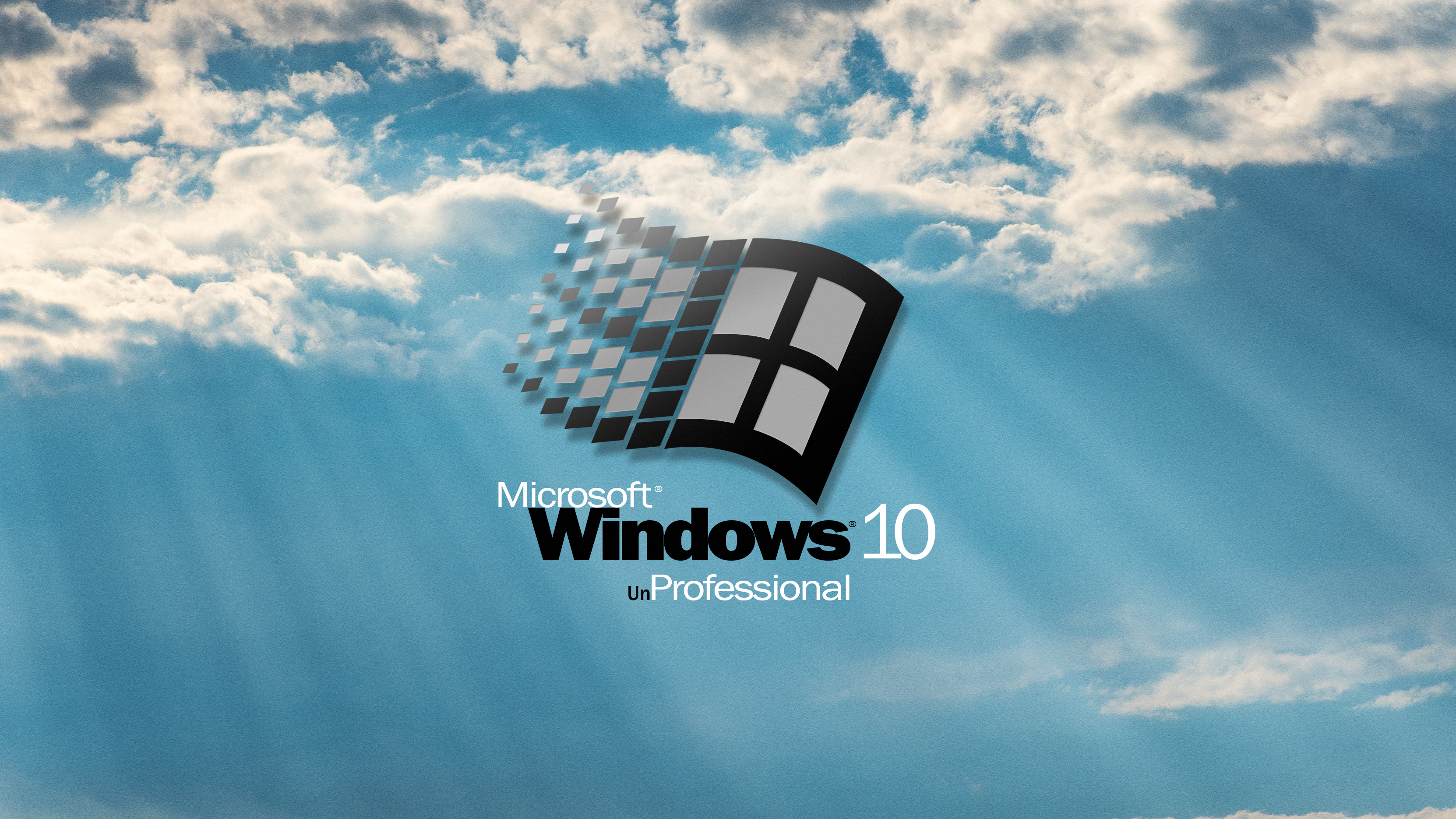 edit, Windows 10, Windows 95, windows logo, clouds, brands, HD Wallpaper