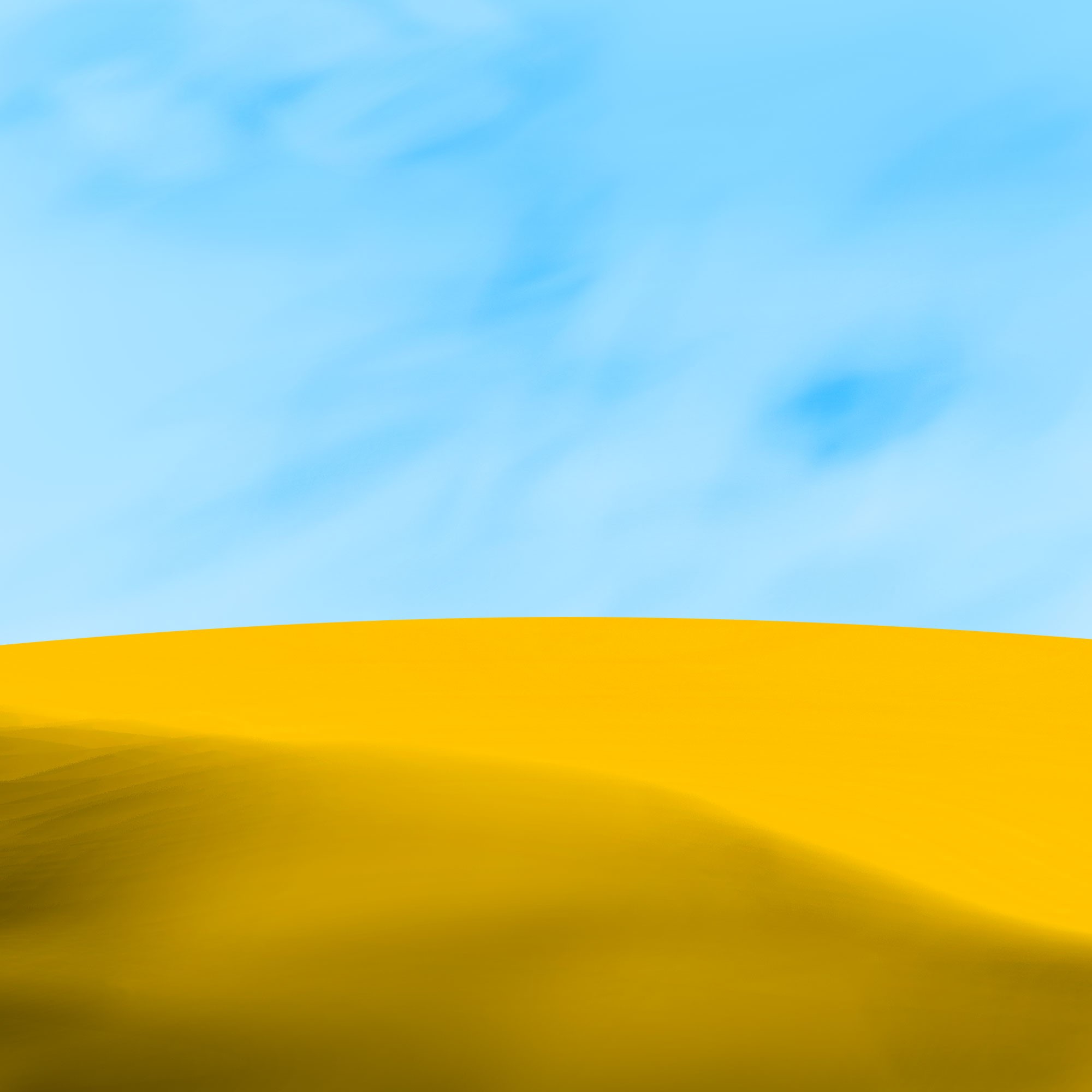 desert, yellow, sky, blue, dunes, HD Wallpaper