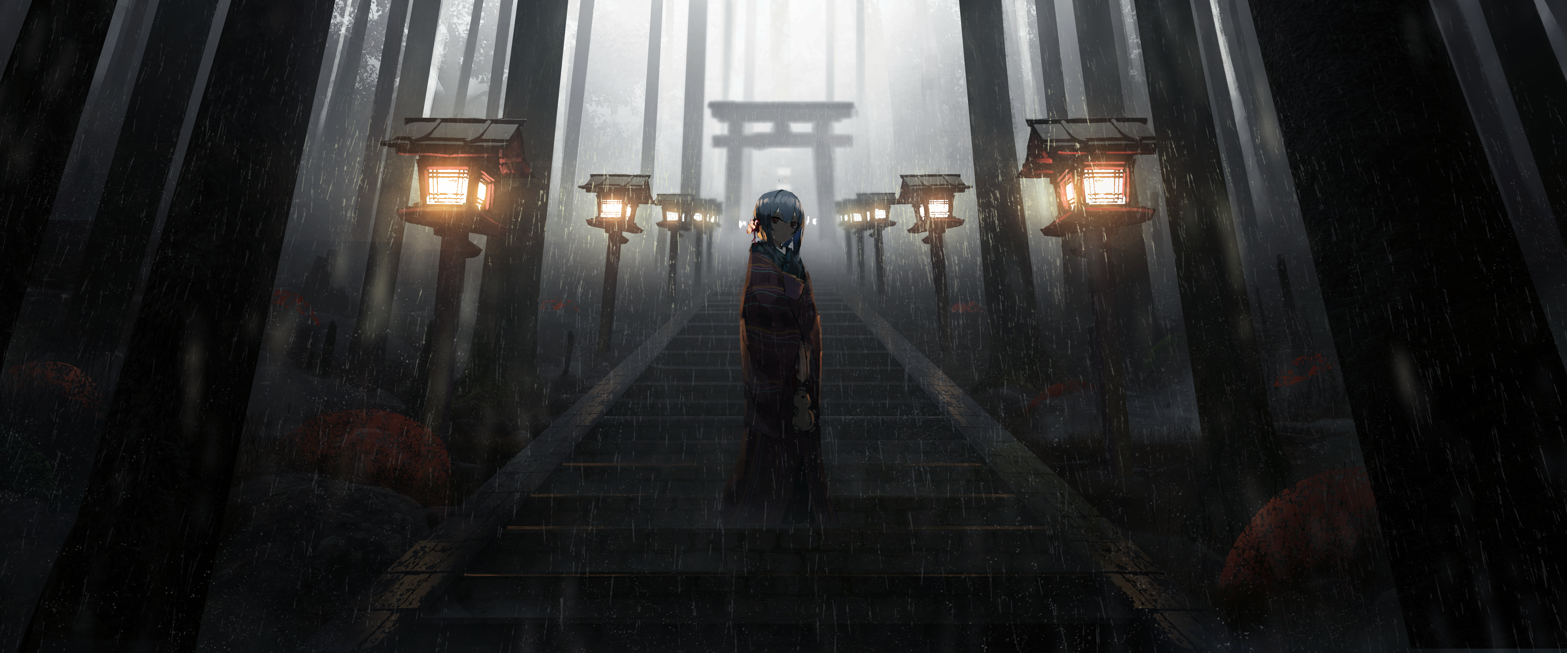 anime, anime girls, digital art, artwork, 2D, portrait, HD Wallpaper