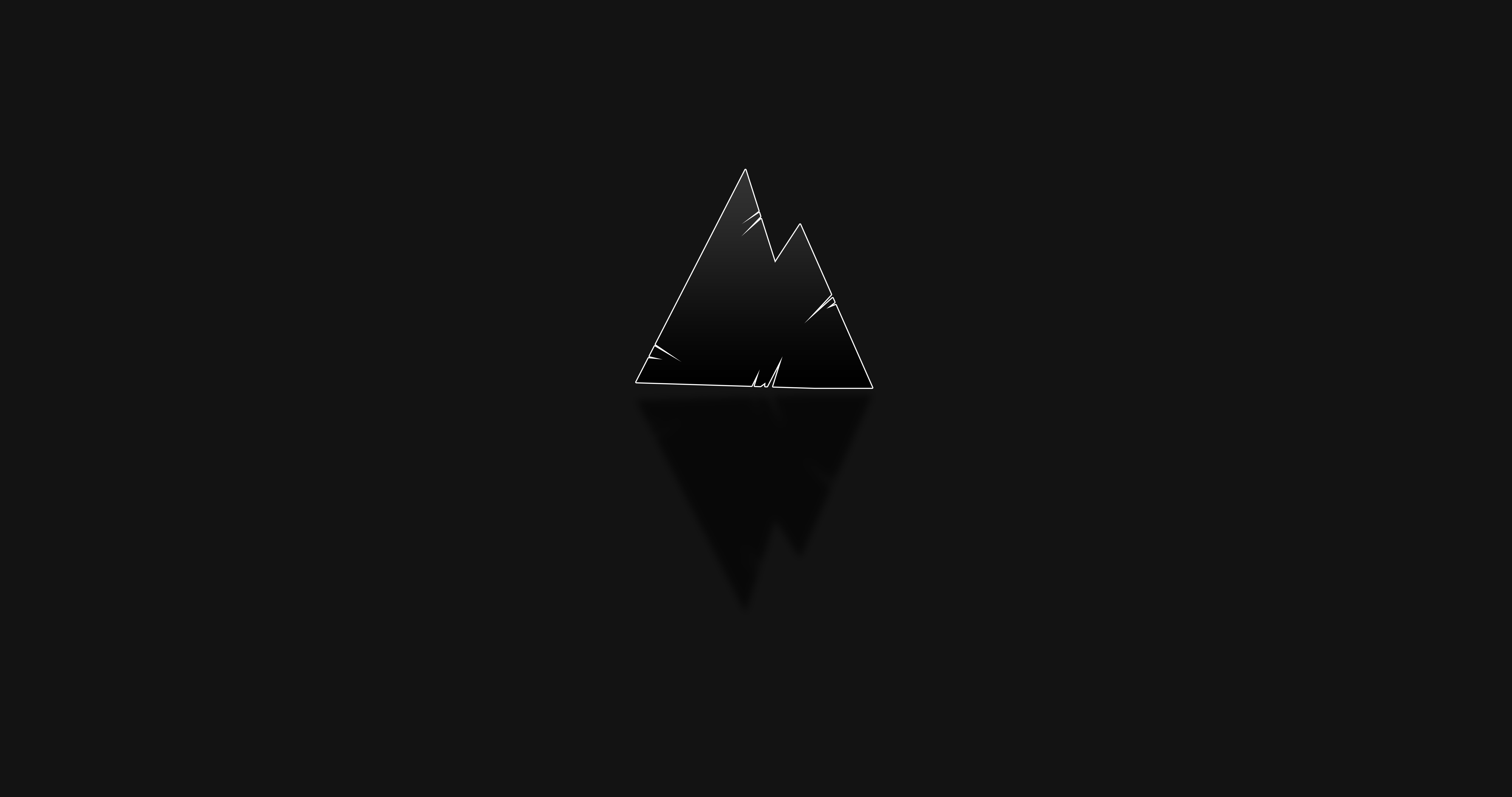 minimalism, simple background, geometry, gray, gradient, black, HD Wallpaper