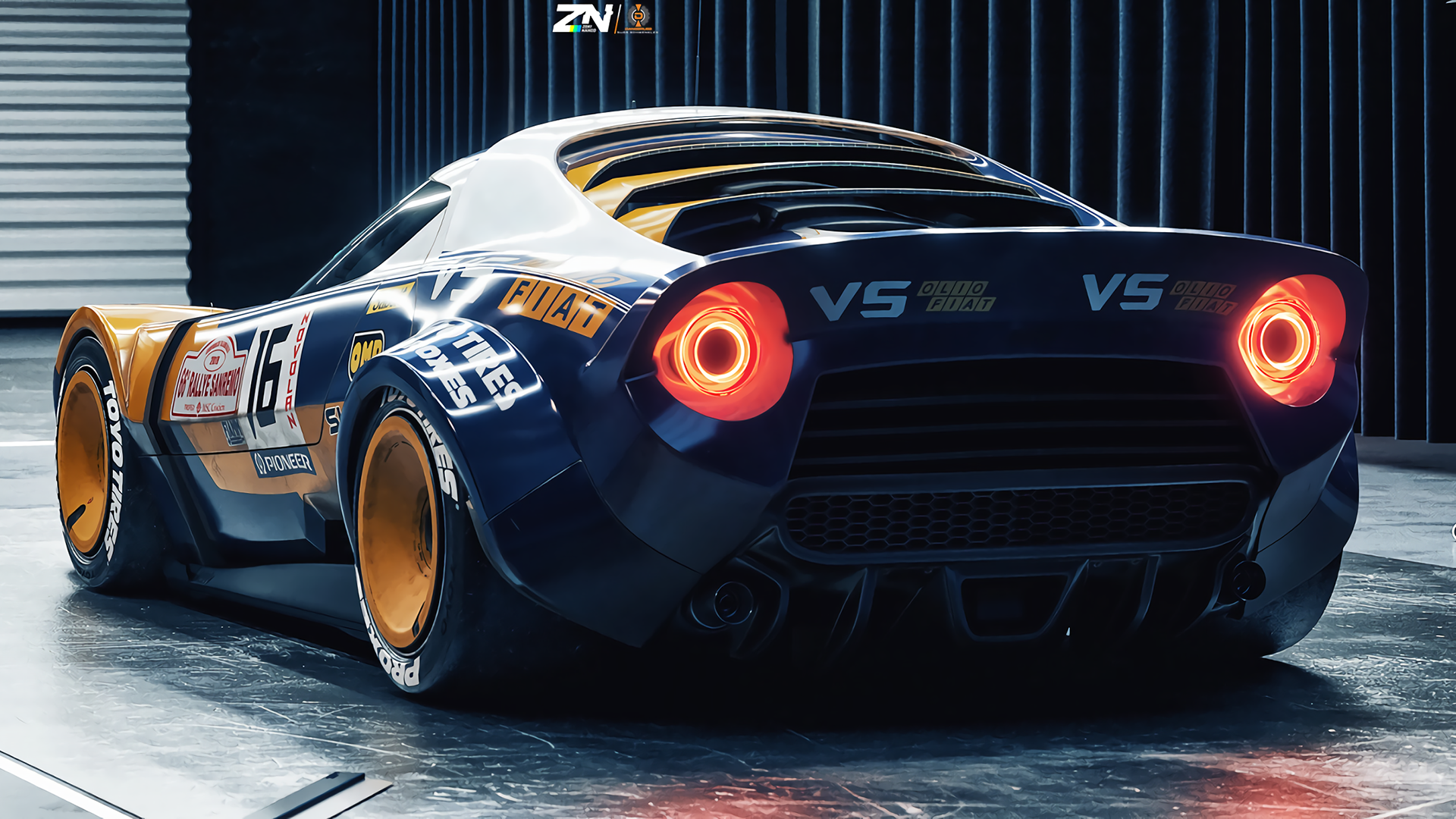 car, digital art, Lancia Stratos, HD Wallpaper