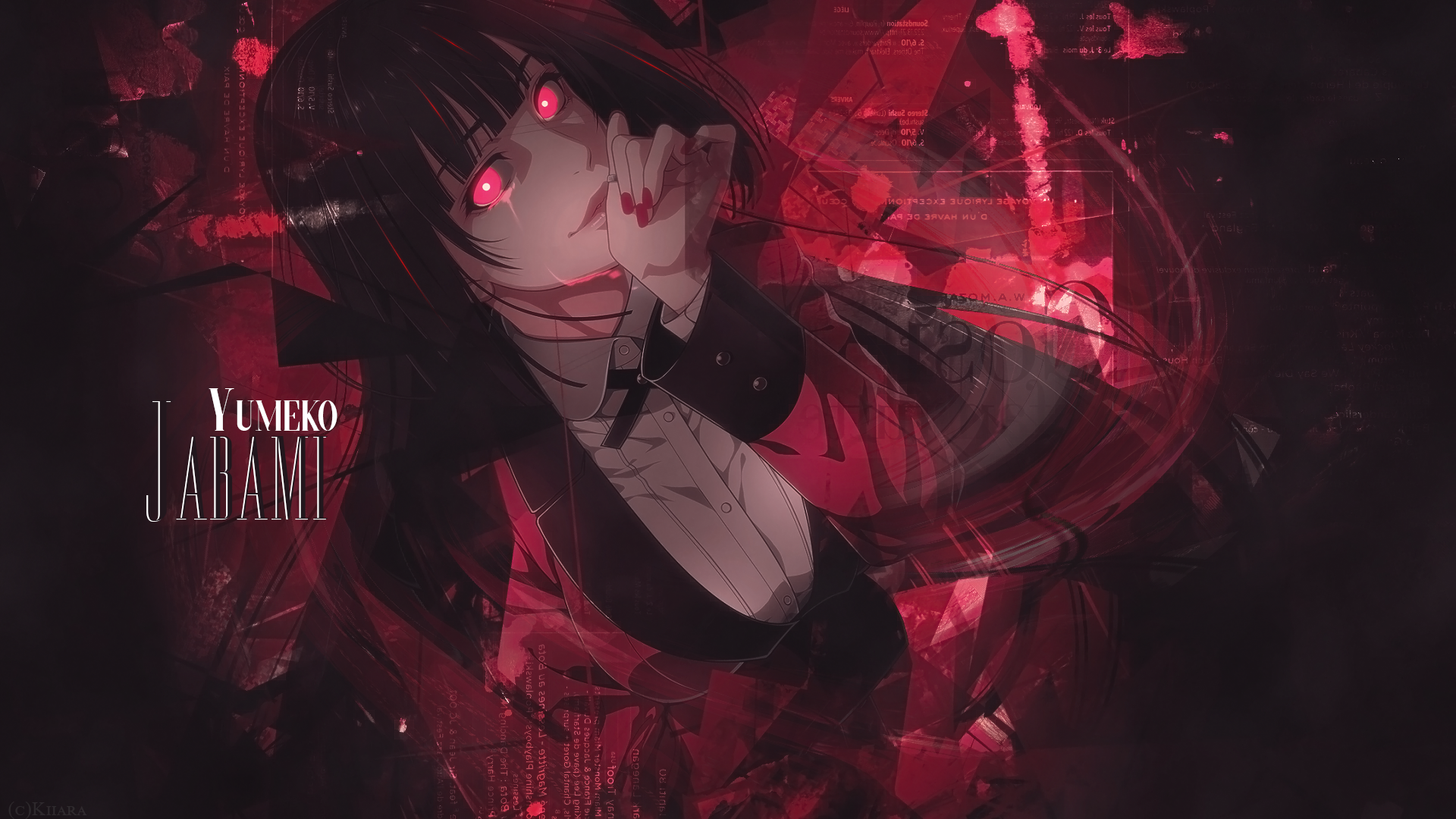 Kakegurui, Jabami Yumeko, anime girls, long hair, anime, HD Wallpaper