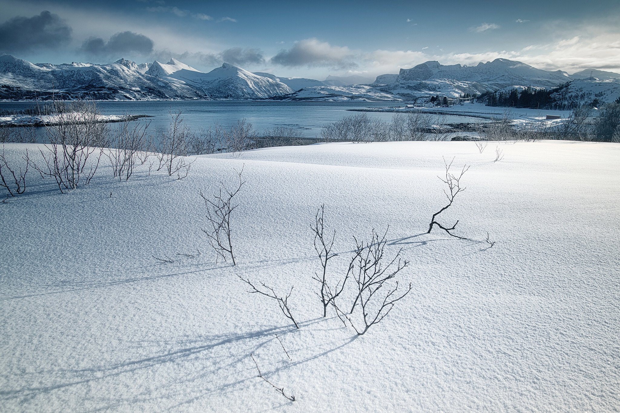 snow, cold, Norway, nature, winter, landscape, mountains, snowy mountain, HD Wallpaper