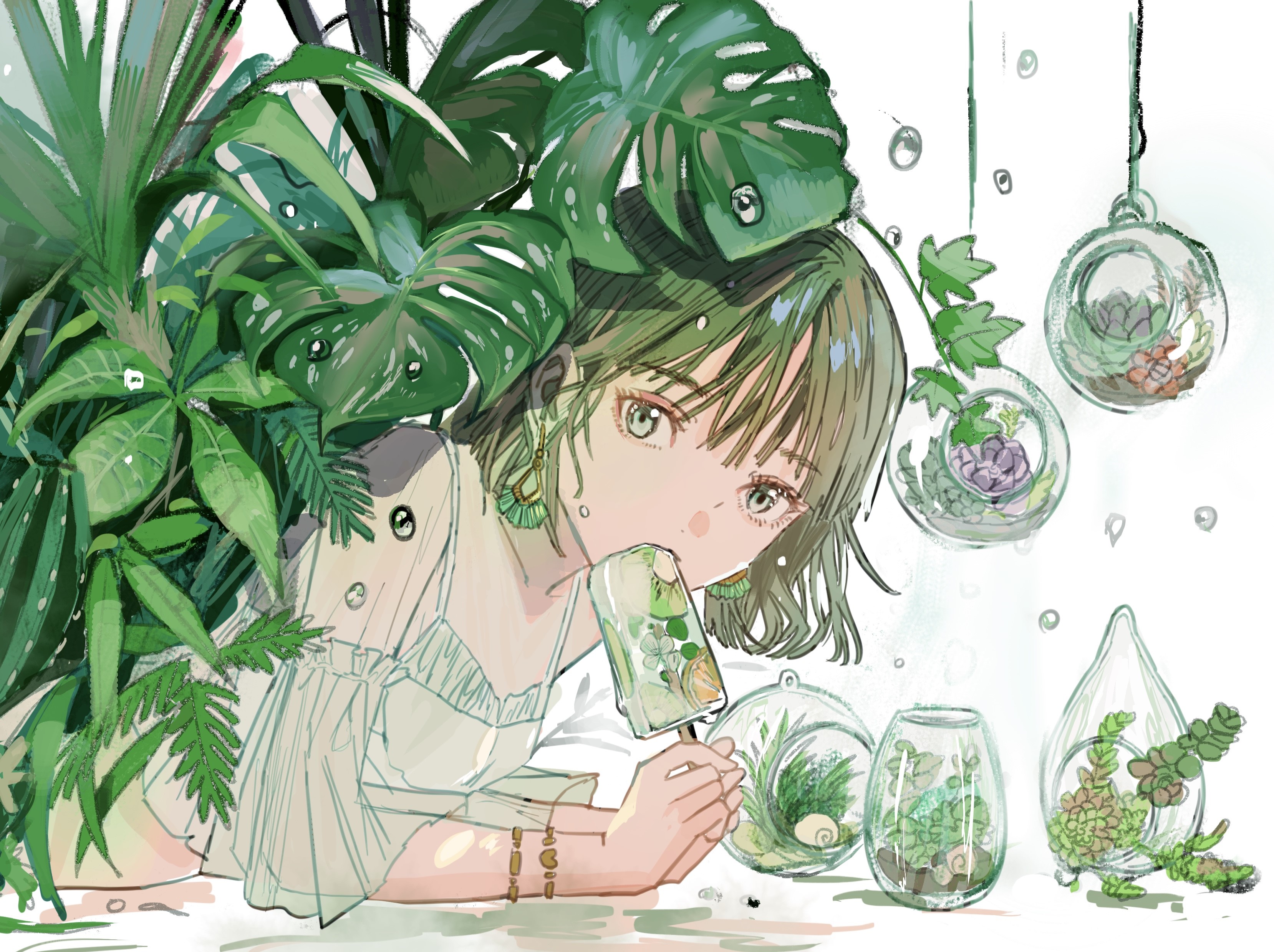 anime girls, digital art, artwork, 2D, anime, portrait, HD Wallpaper