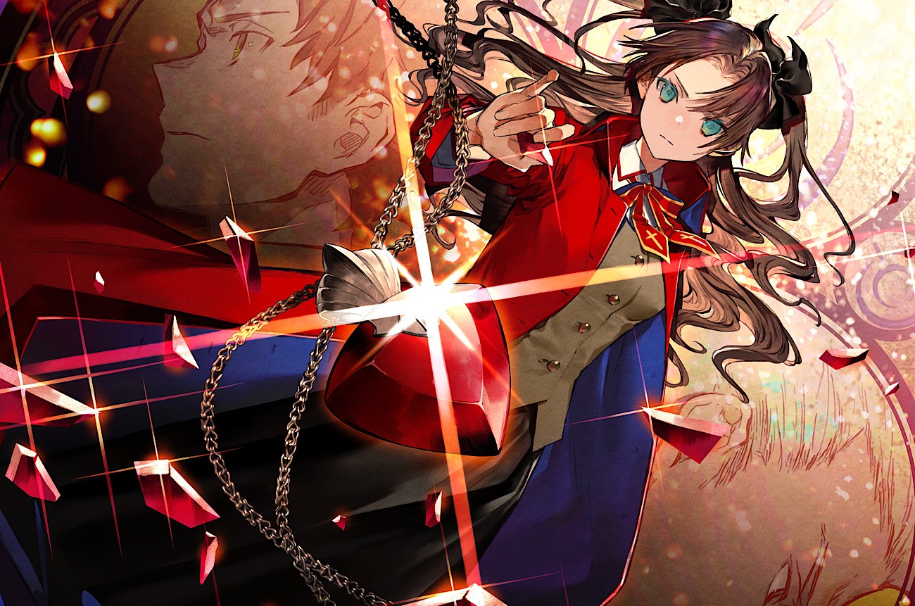 anime, anime girls, digital art, artwork, 2D, Tohsaka Rin, Fate Series, HD Wallpaper
