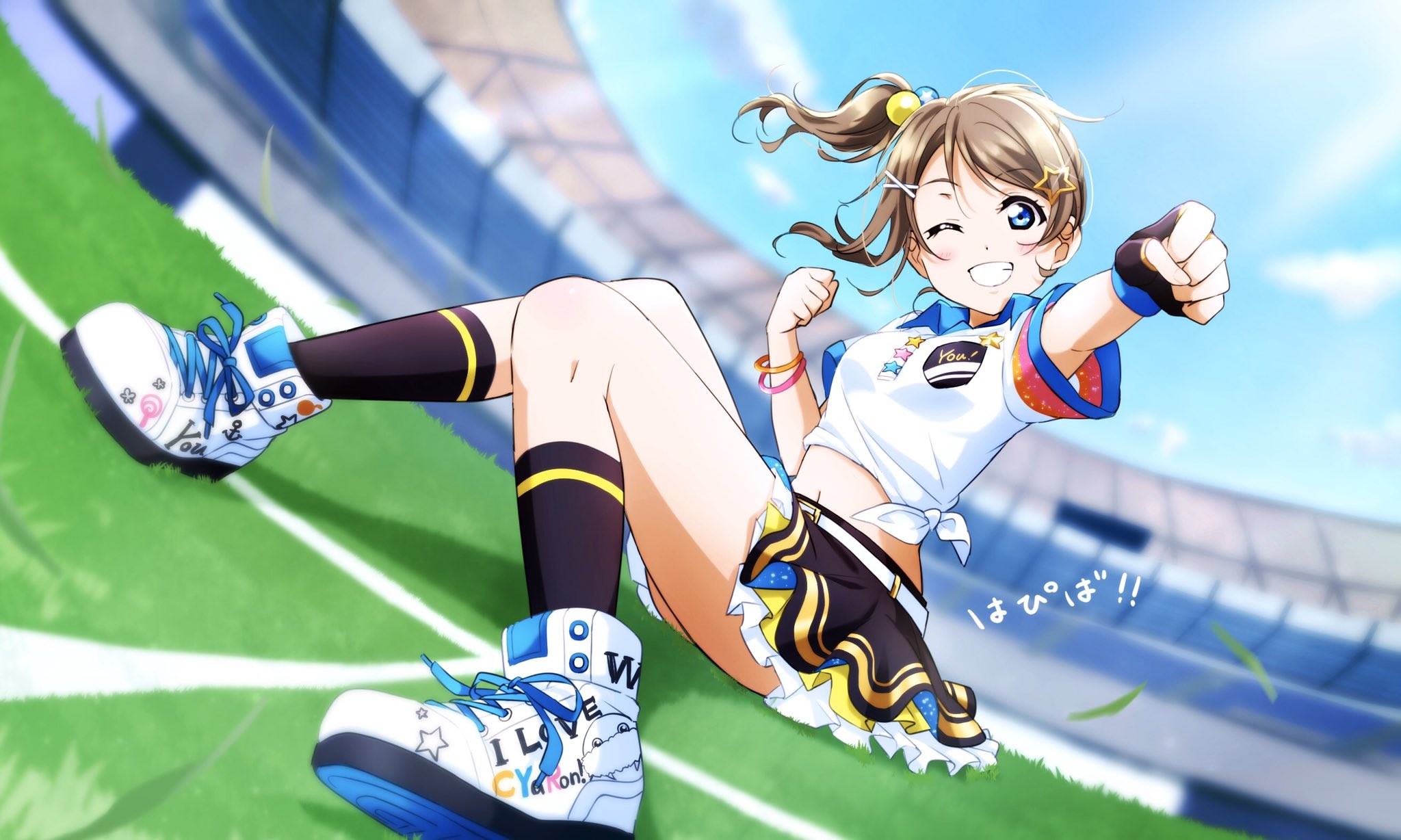 Love Live Series, Love Live! Sunshine, Watanabe You, anime, anime girls, HD Wallpaper