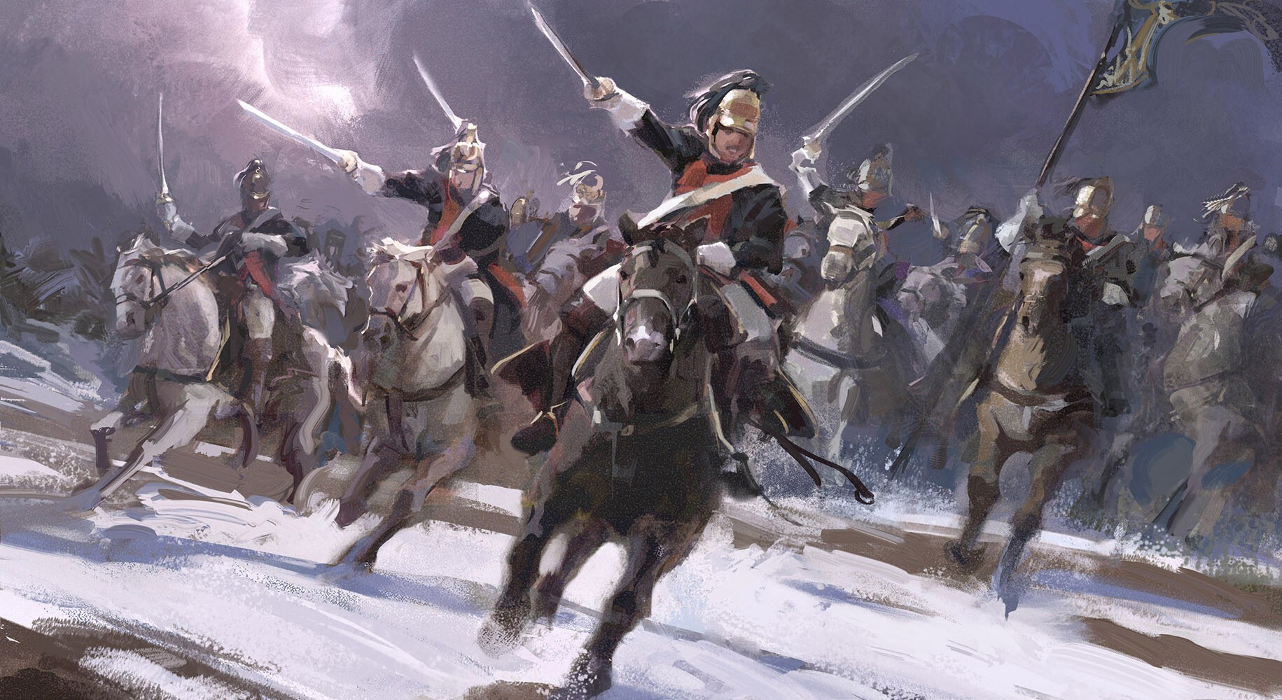artwork, fantasy art, Cavalry, military, HD Wallpaper