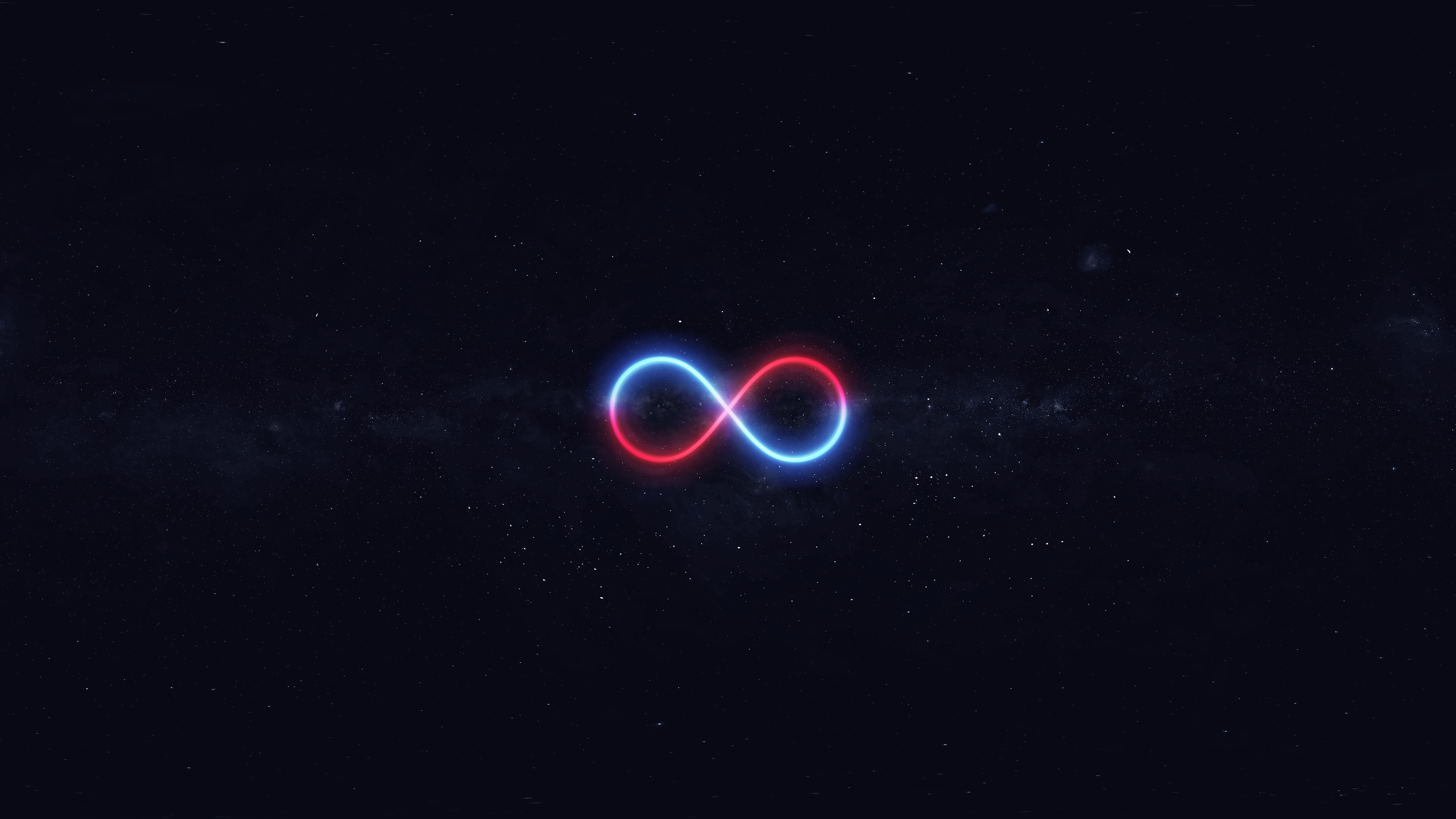 simple background, digital art, stars, red, blue, artwork, HD Wallpaper
