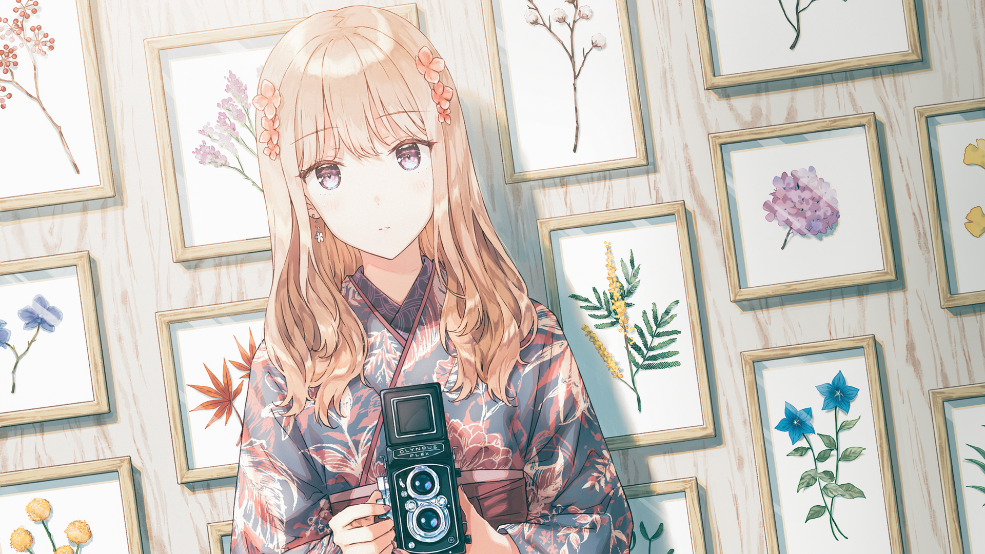 anime, anime girls, looking at viewer, Hiten, HD Wallpaper