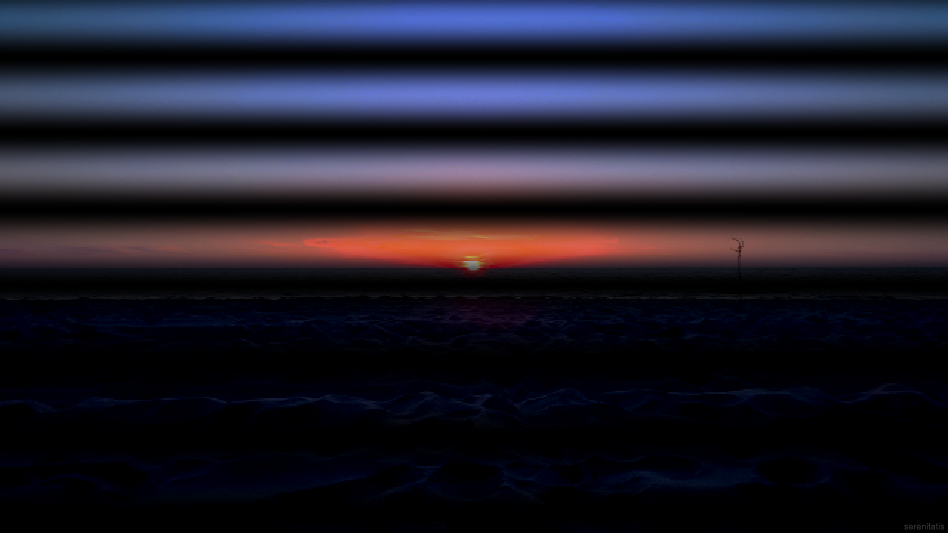 sunset, sea, Baltic Sea, evening, HD Wallpaper