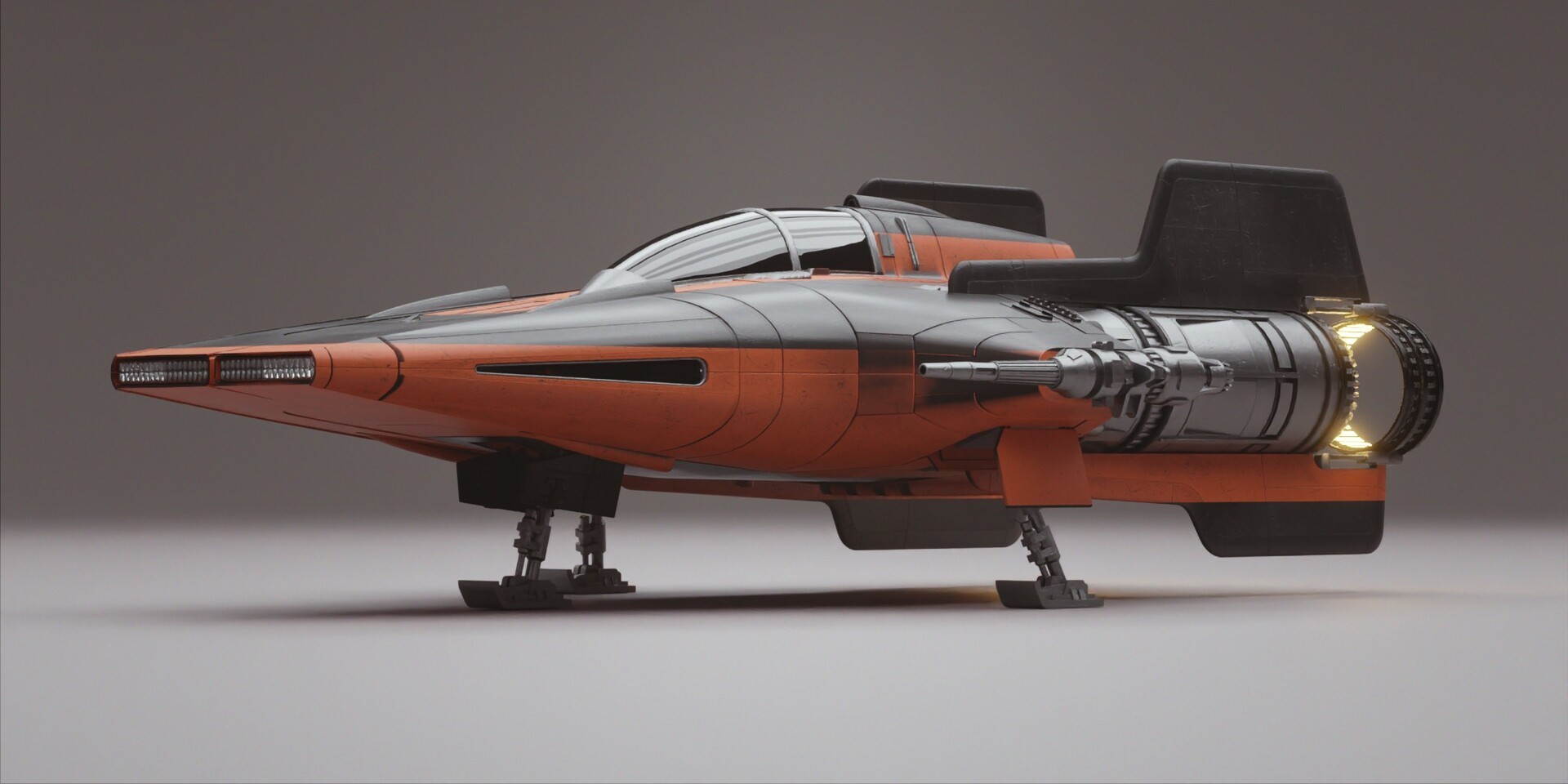 A-Wing, Star Wars, render, ArtStation, digital art, vehicle, HD Wallpaper