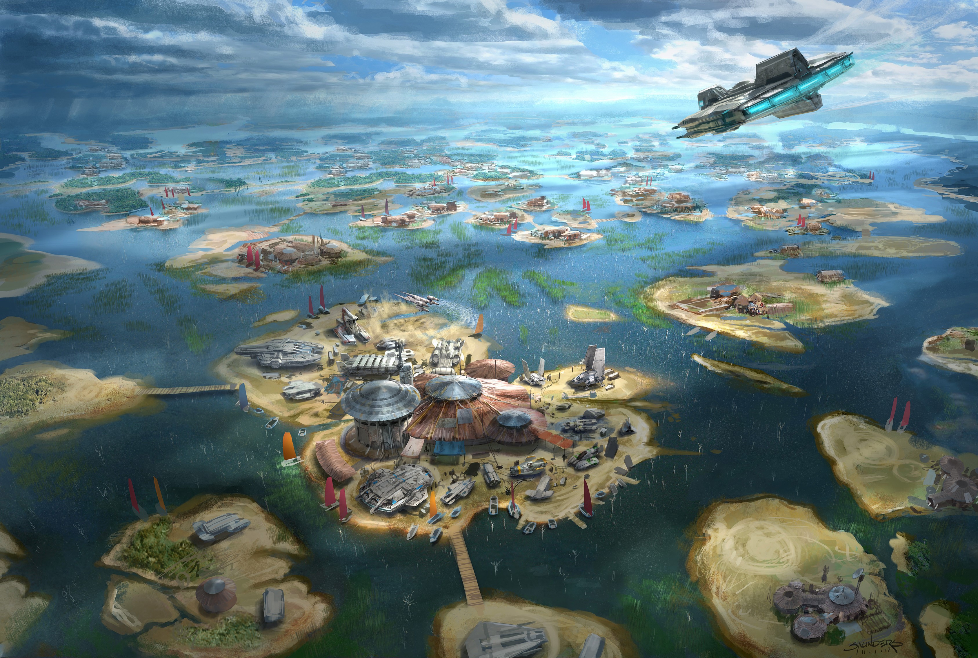 artwork, science fiction, planet, landscape, ArtStation, HD Wallpaper