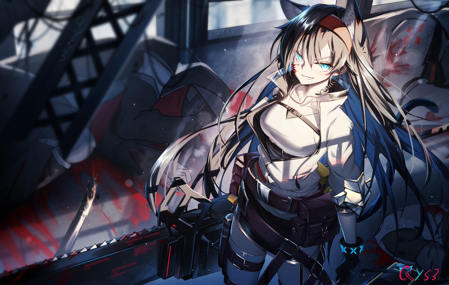 anime, anime girls, digital art, artwork, 2D, portrait, Arknights, Blaze(Arknights), HD Wallpaper