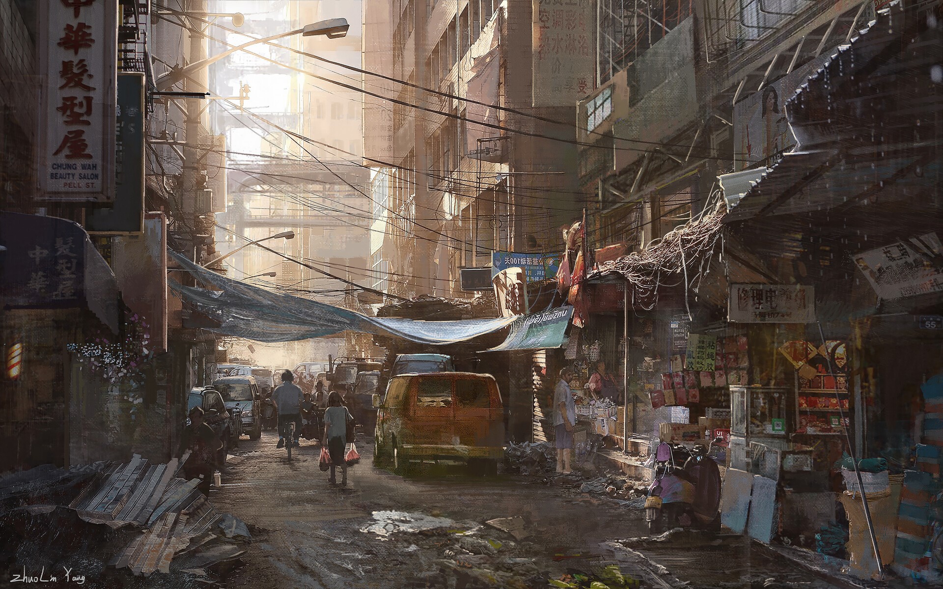 artwork, ArtStation, city, urban, cityscape, HD Wallpaper