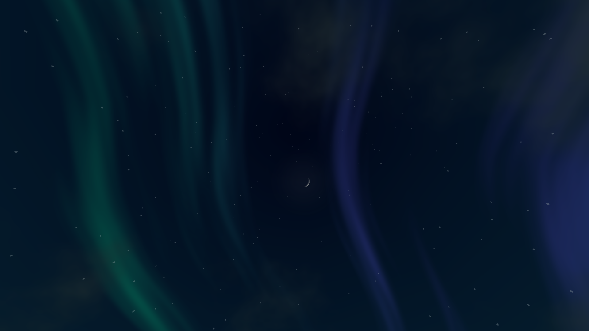 dark blue, Aurora, sky, stars, HD Wallpaper