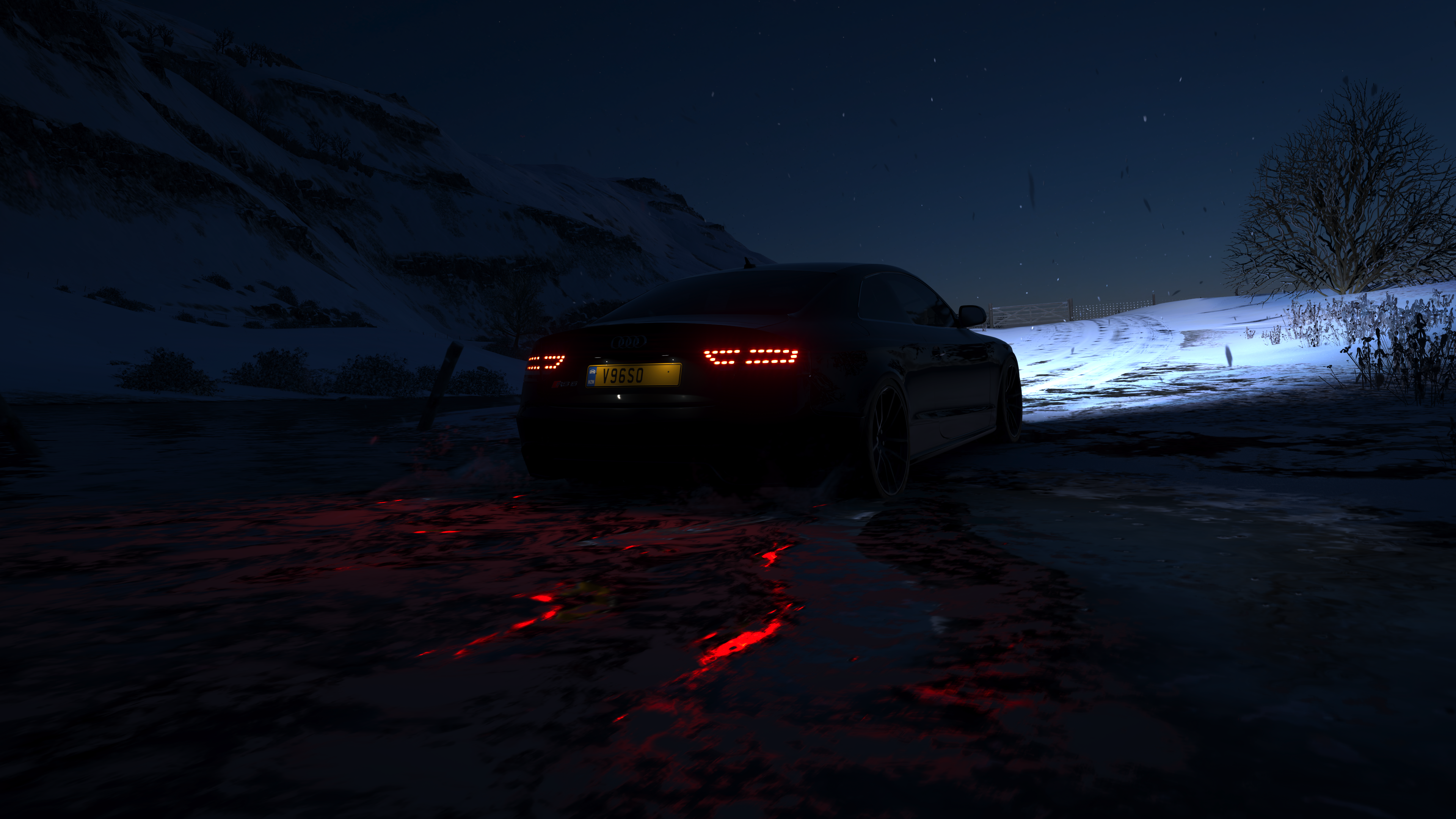 Forza Horizon 4, XboxOneX, dark, car, video games, screen shot, HD Wallpaper