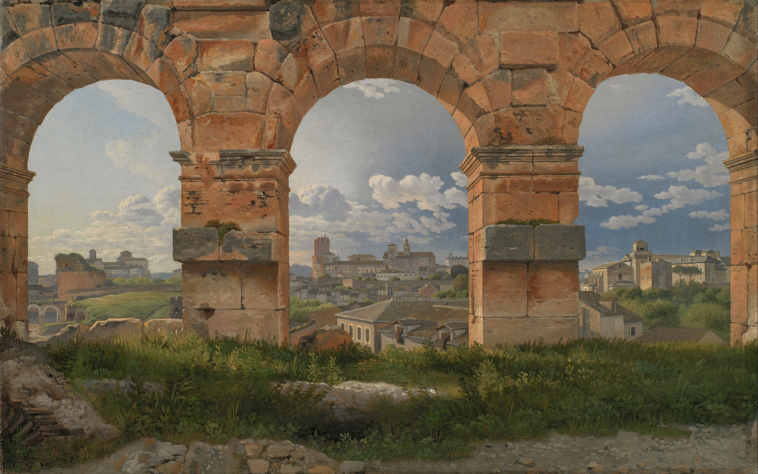1815 (Year), artwork, Rome, painting, classic art, Christoffer Wilhelm Eckersberg, HD Wallpaper