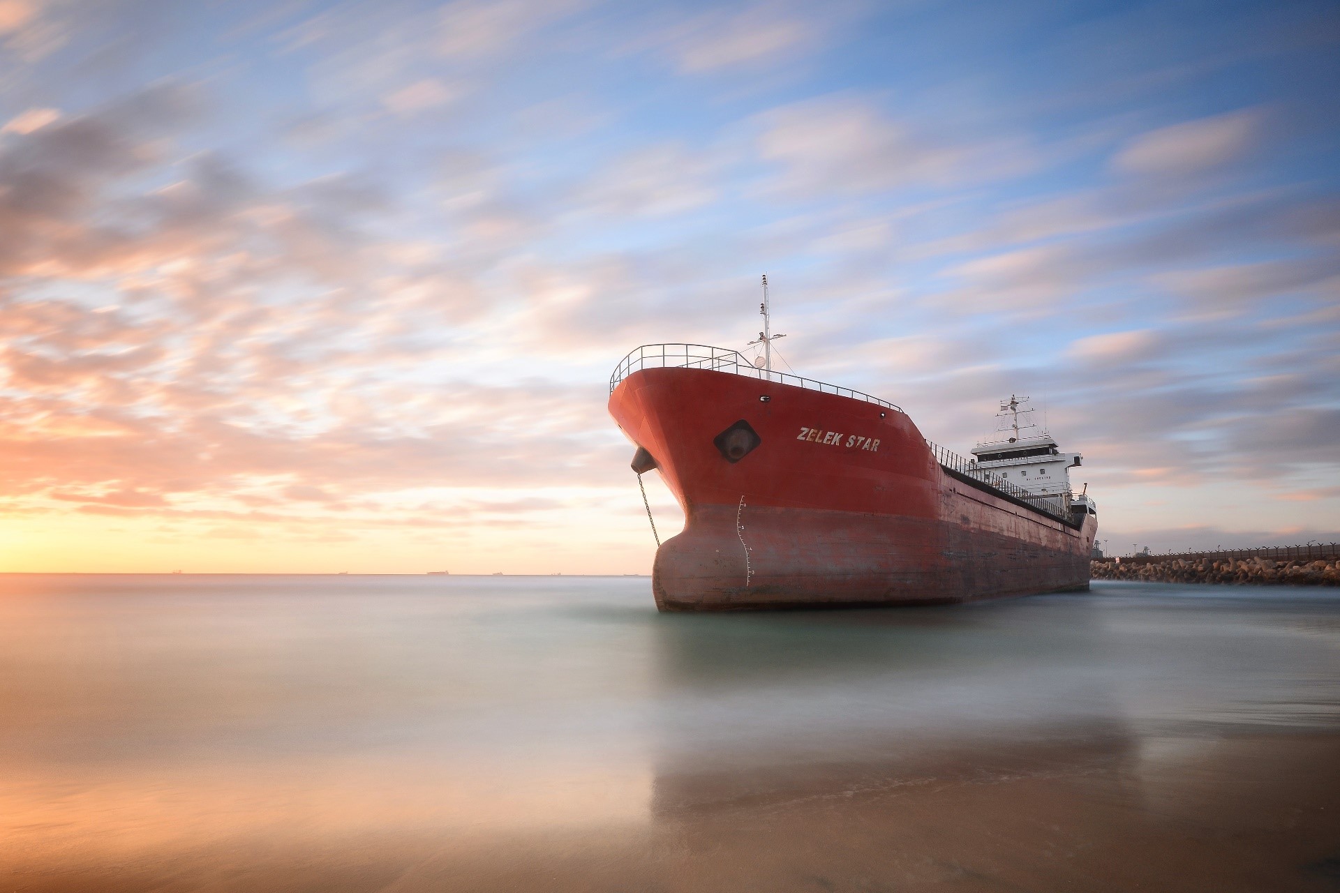 shipwreck, ship, vehicle, sunlight, sky, HD Wallpaper