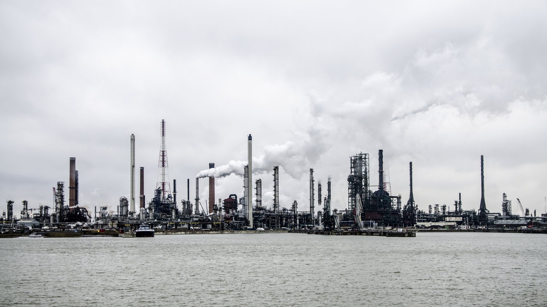 city, industrial, grey, smoke, factories, HD Wallpaper