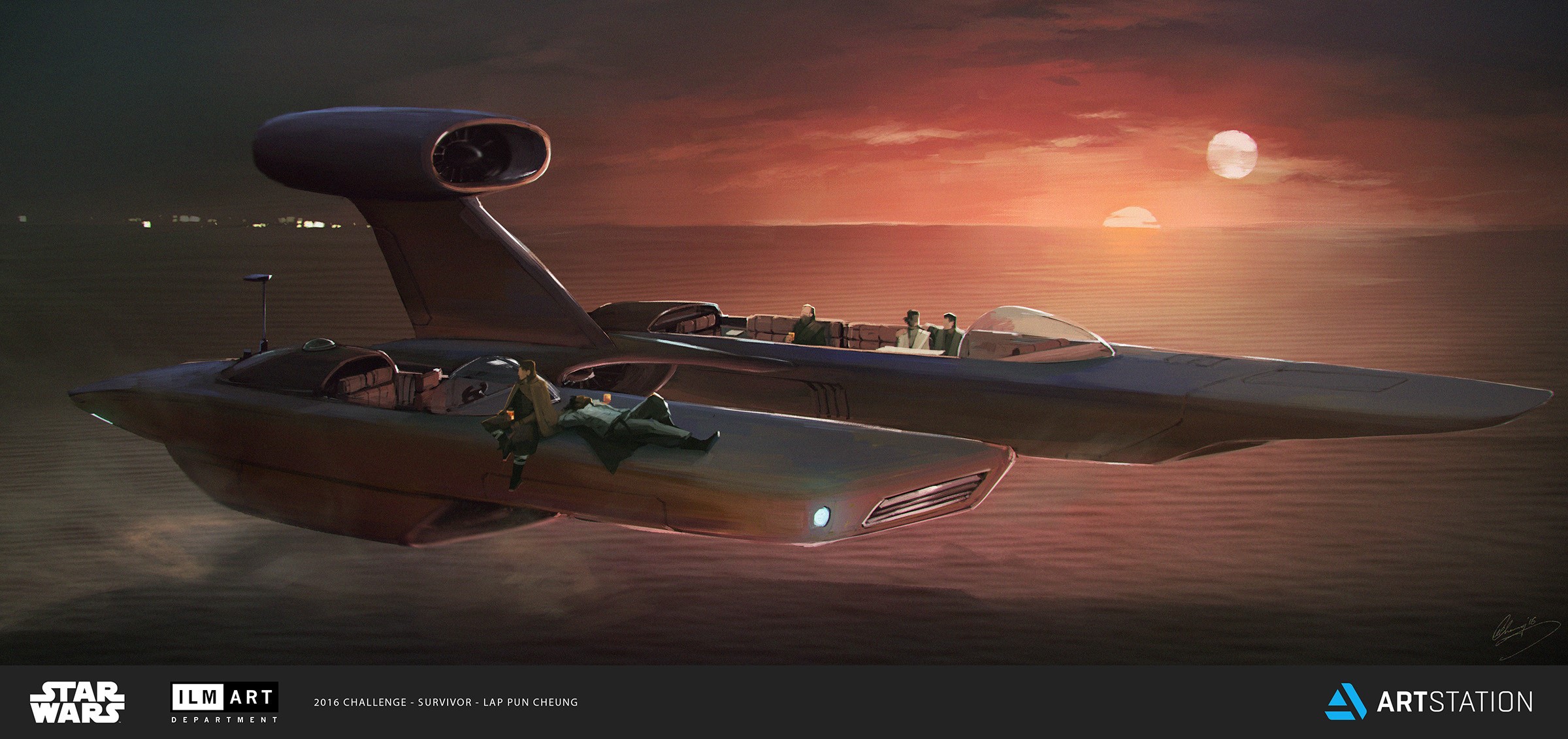 Lap Pun Cheung, drawing, Star Wars Humor, artwork, Star Wars, science fiction, HD Wallpaper