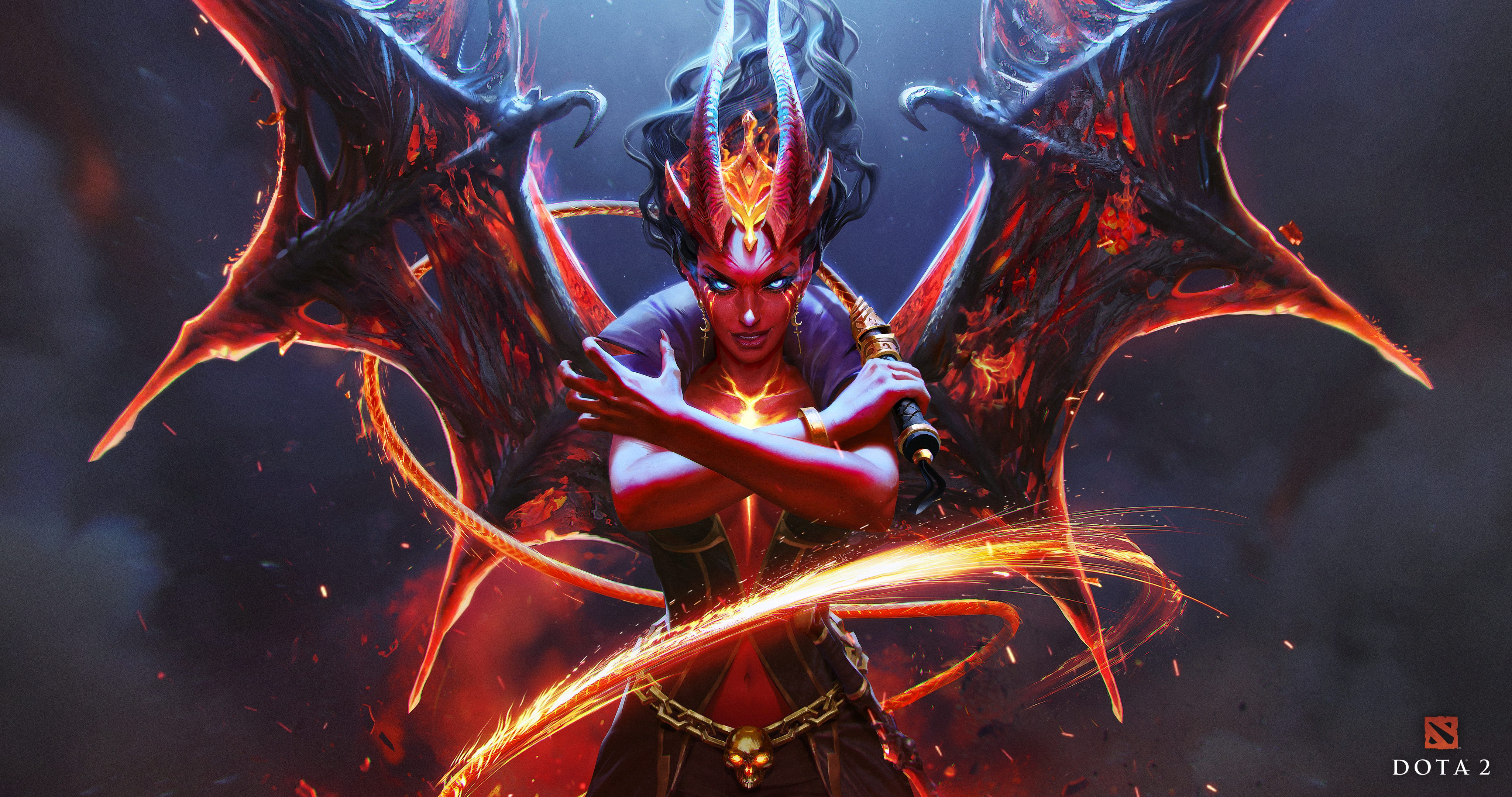 Queen of Pain, Dota 2, HD Wallpaper