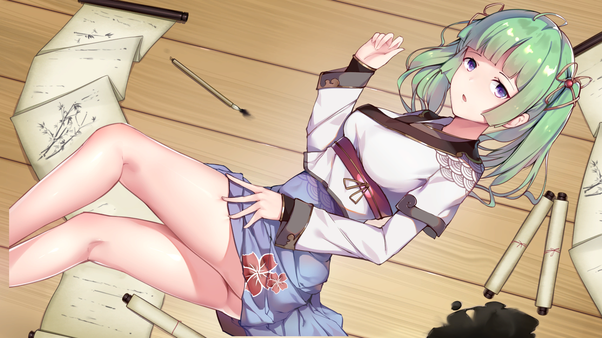 anime, big boobs, looking at viewer, HD Wallpaper