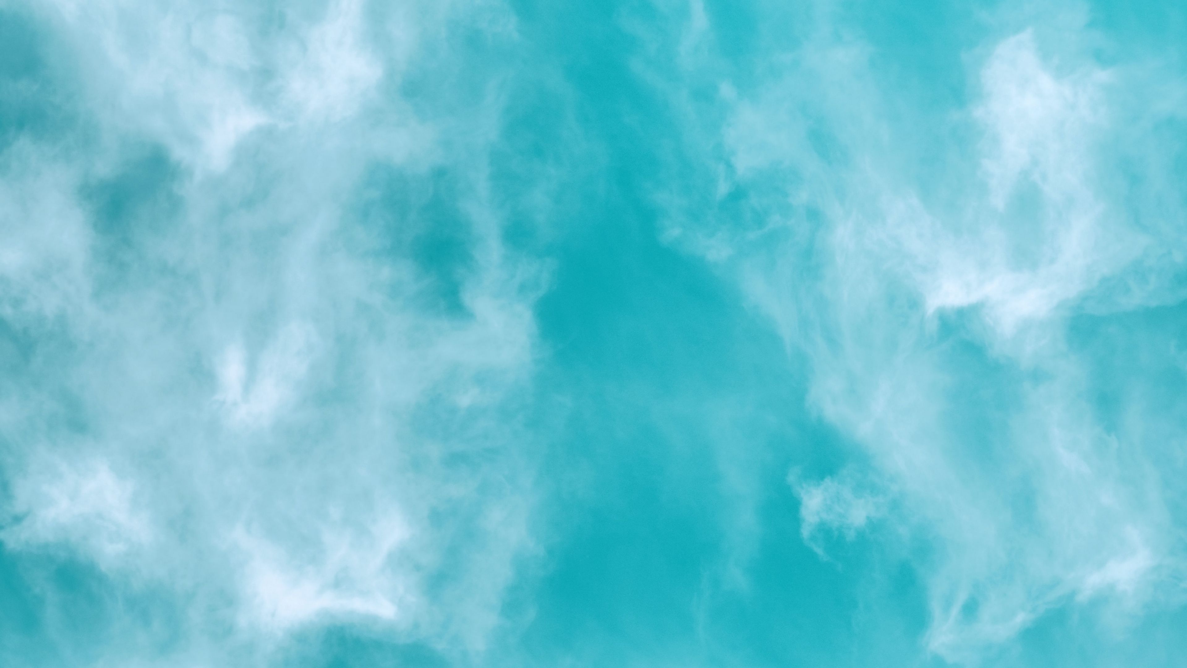 sky, clouds, blue, faded, 4k, HD Wallpaper