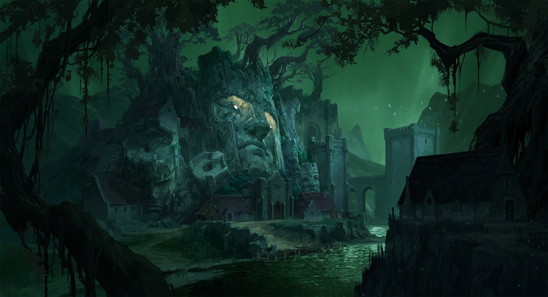 Avant Choi, digital, castle, HD Wallpaper