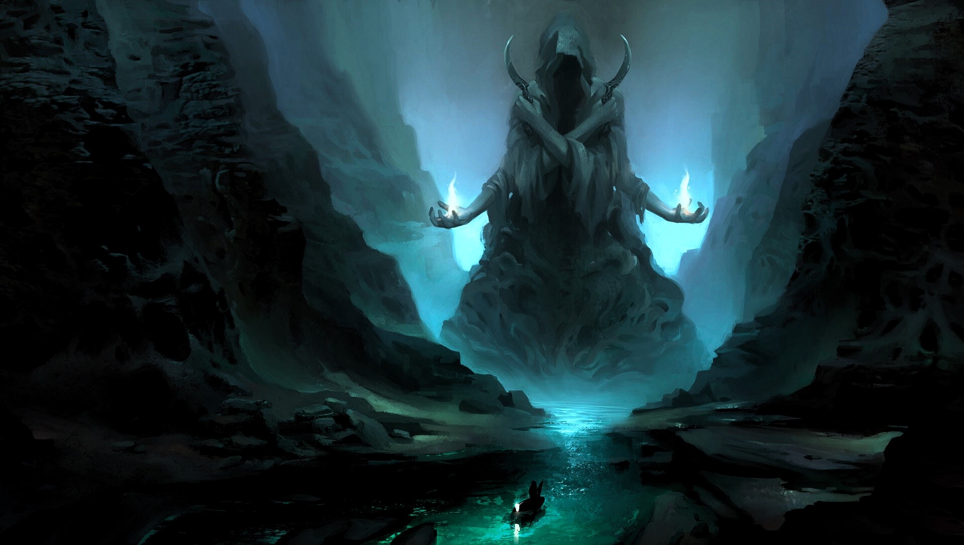 gatekeeper, Mahealani Rodrigues, artwork, fantasy art, HD Wallpaper