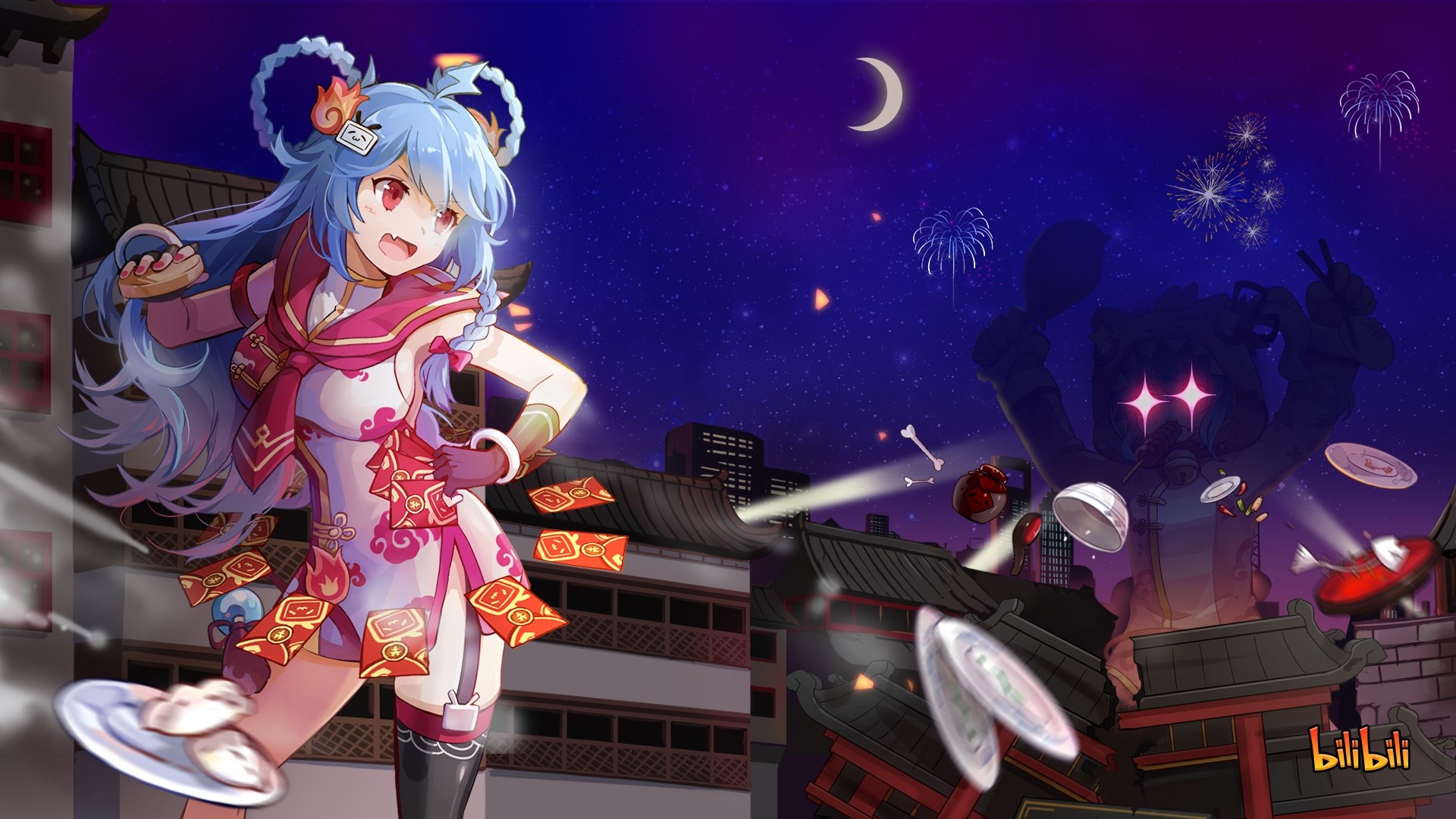 bilibili, anime, 2233, anime girls, HD Wallpaper