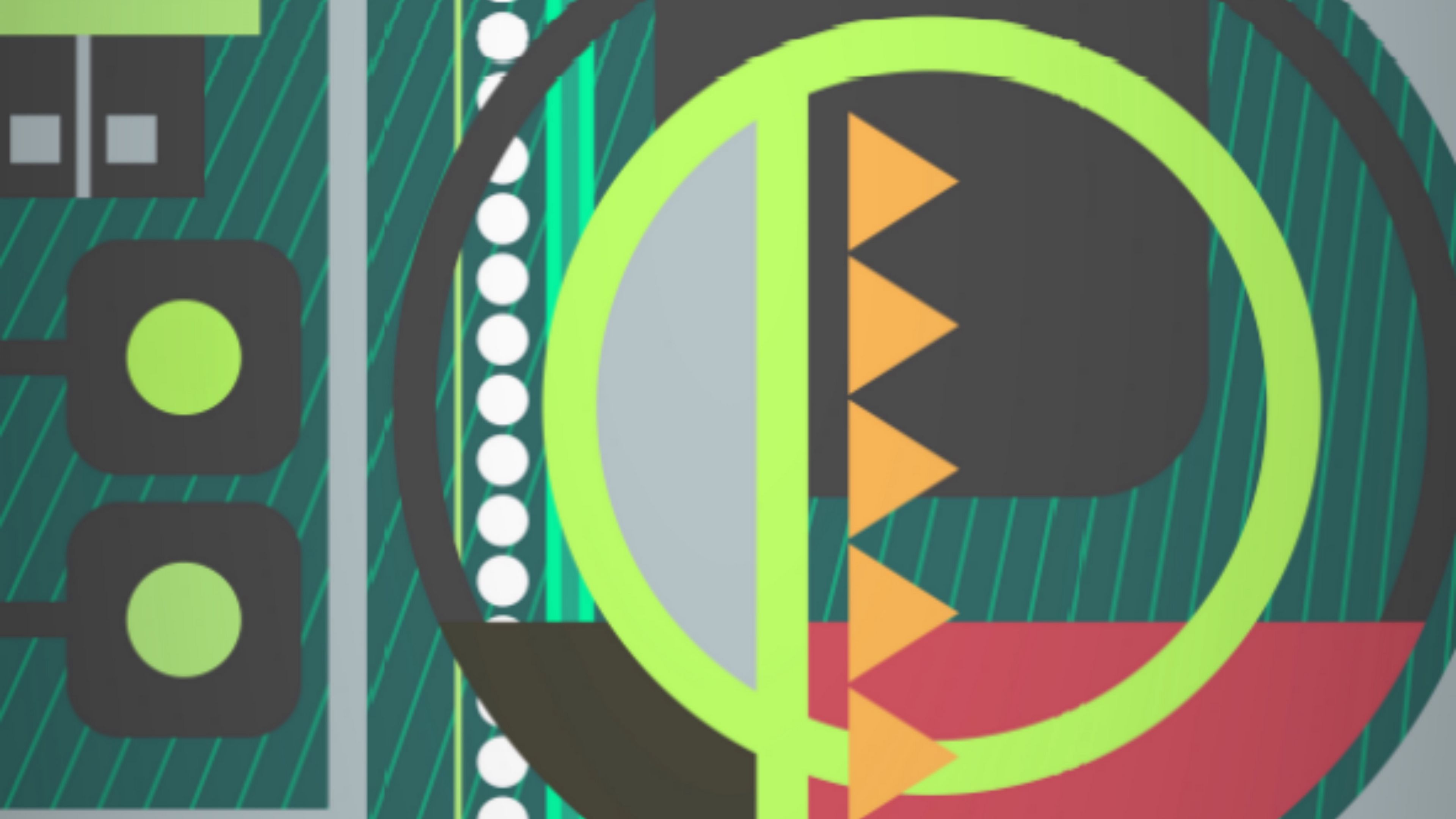 pattern, geometric, colorful, digital, geometric shapes, modern art, 4k, HD Wallpaper