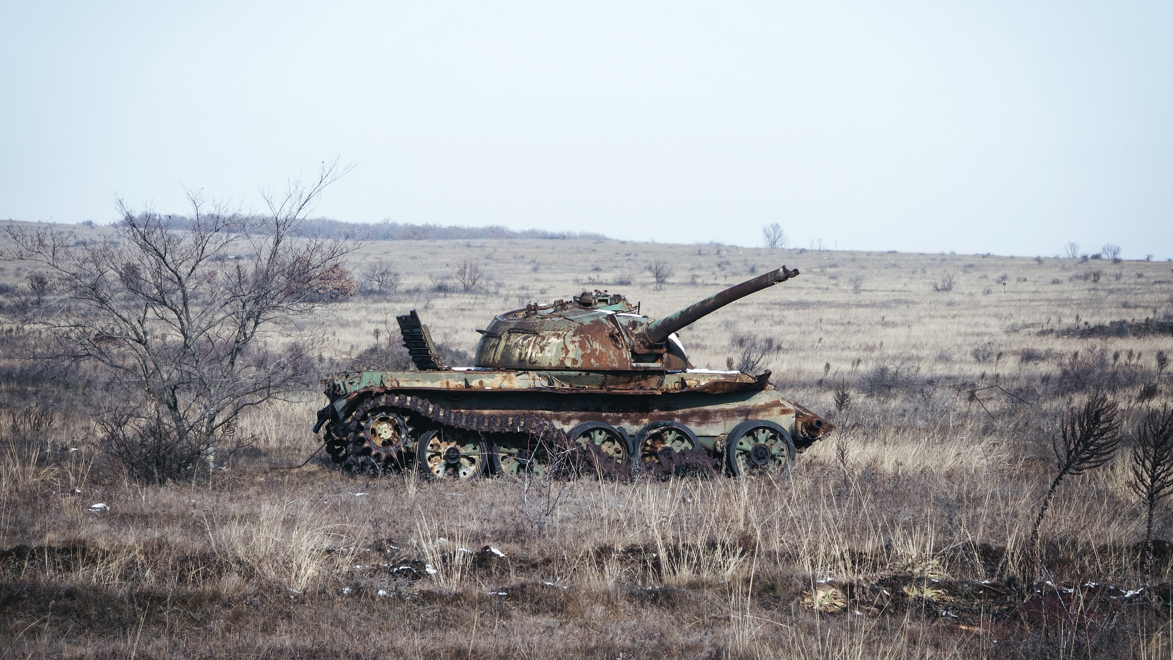 tank, wreck, military, vehicle, rust, HD Wallpaper